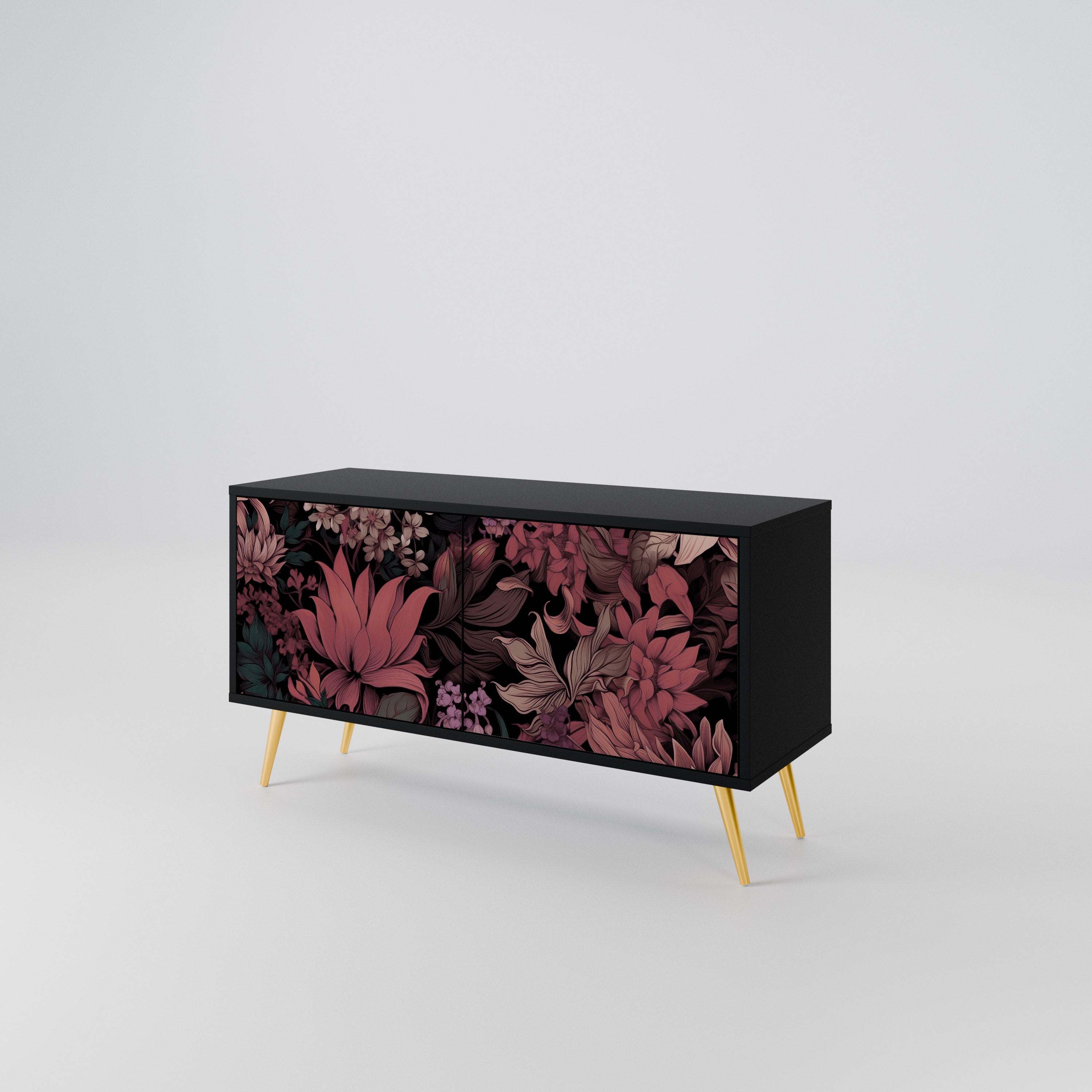 FLORAL WHISPER Kompaktowa szafka RTV 2-drzwiowa