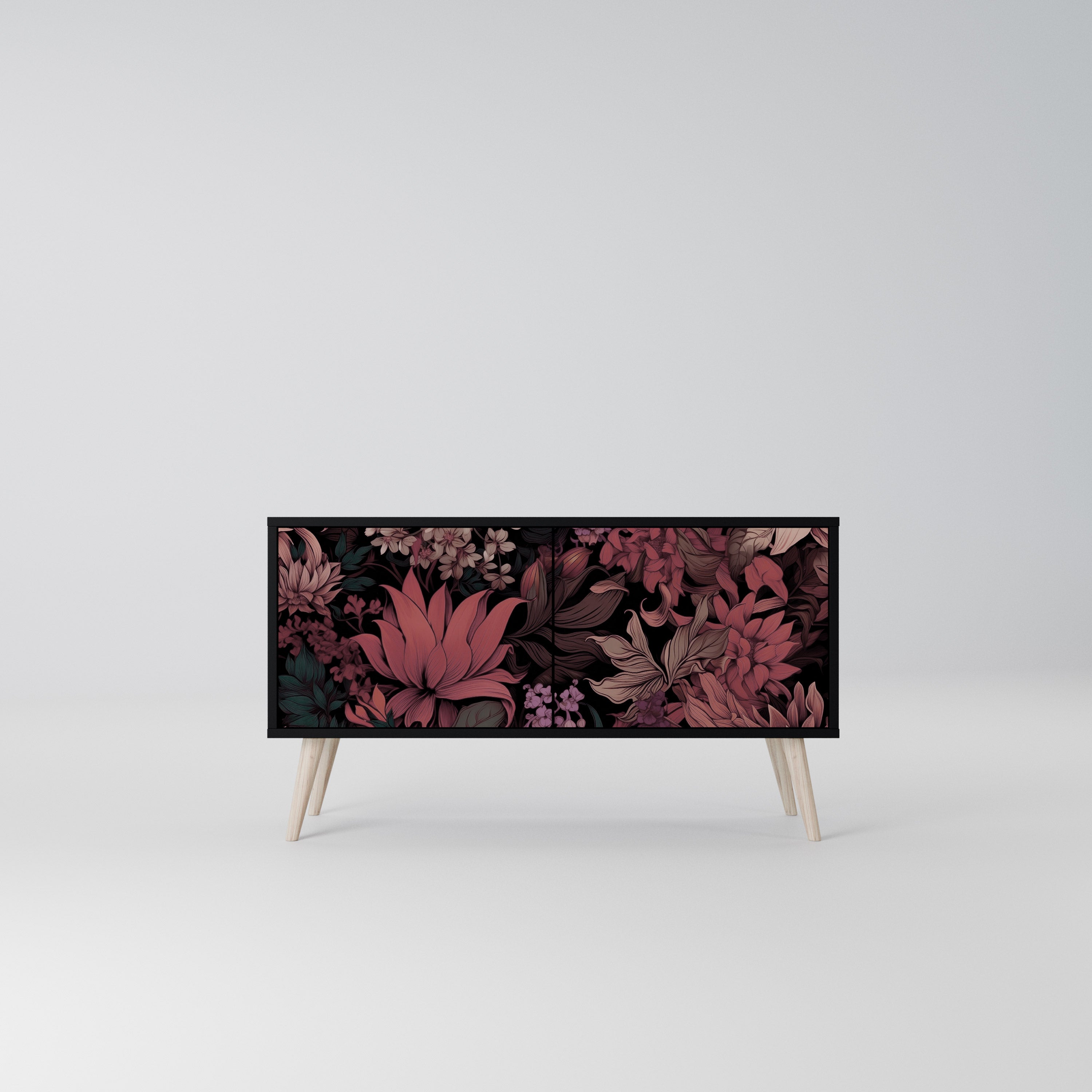 FLORAL WHISPER Kompaktowa szafka RTV 2-drzwiowa