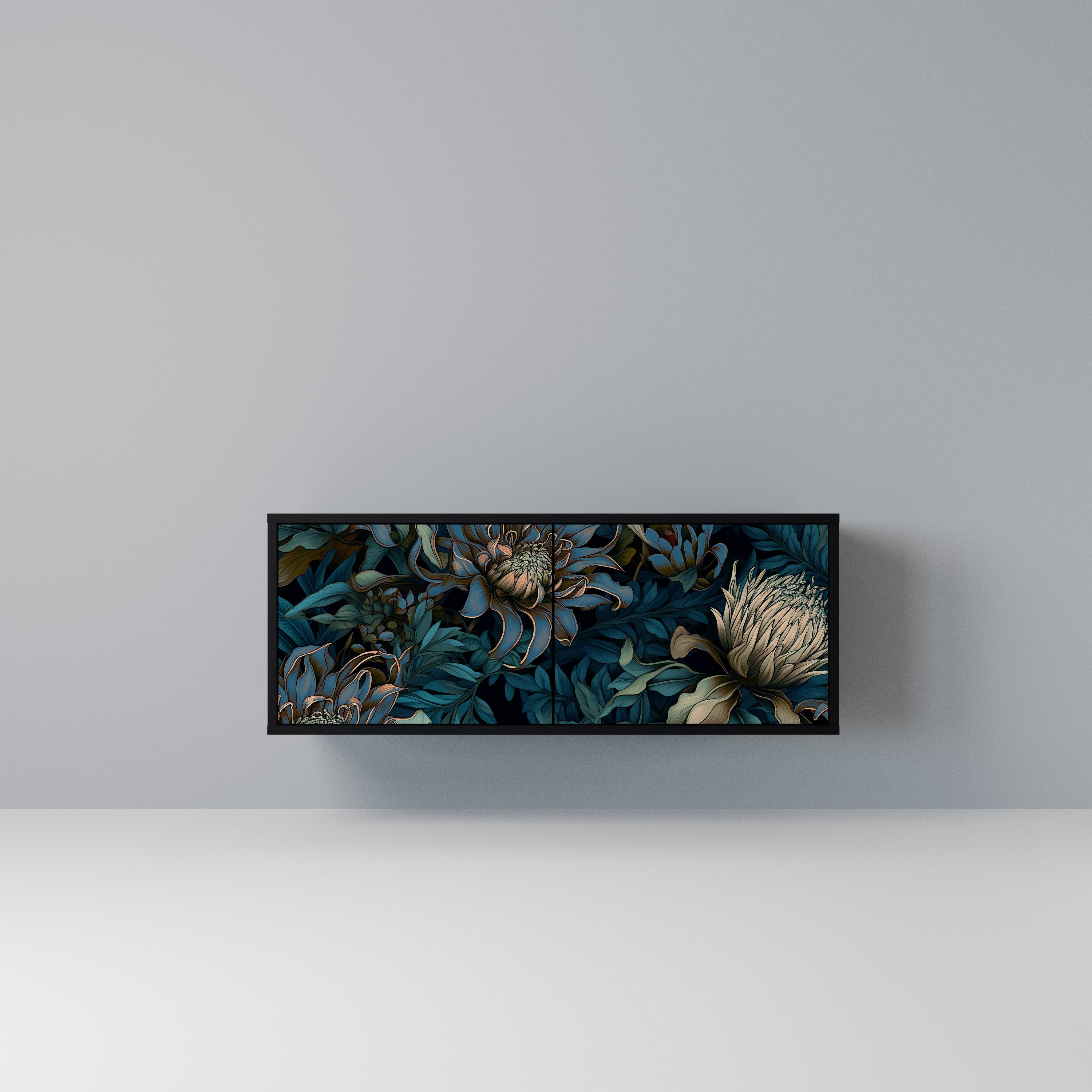 TWILIGHT BLOOM Kompaktowa szafka RTV 2-drzwiowa