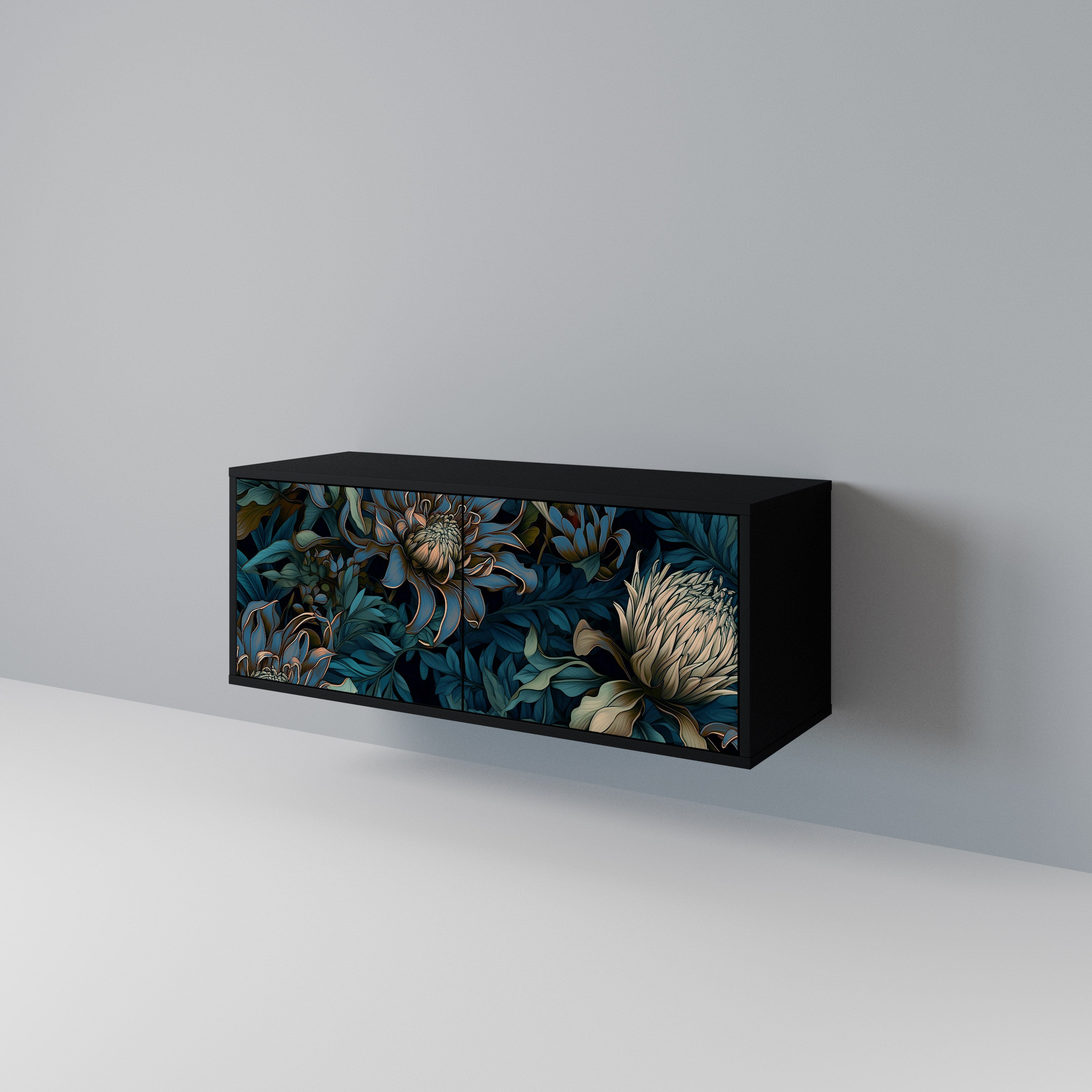 TWILIGHT BLOOM Kompaktowa szafka RTV 2-drzwiowa