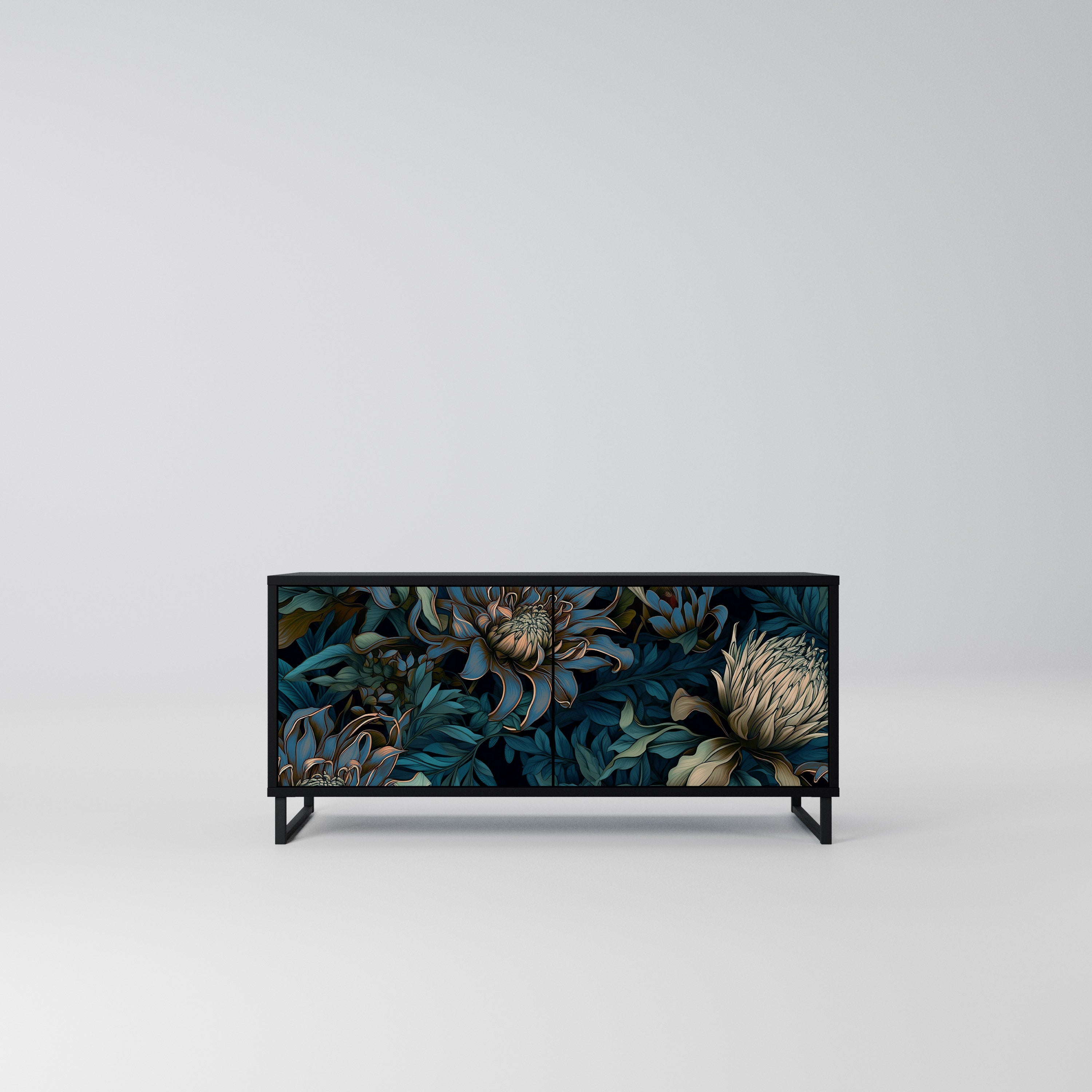 TWILIGHT BLOOM Kompaktowa szafka RTV 2-drzwiowa