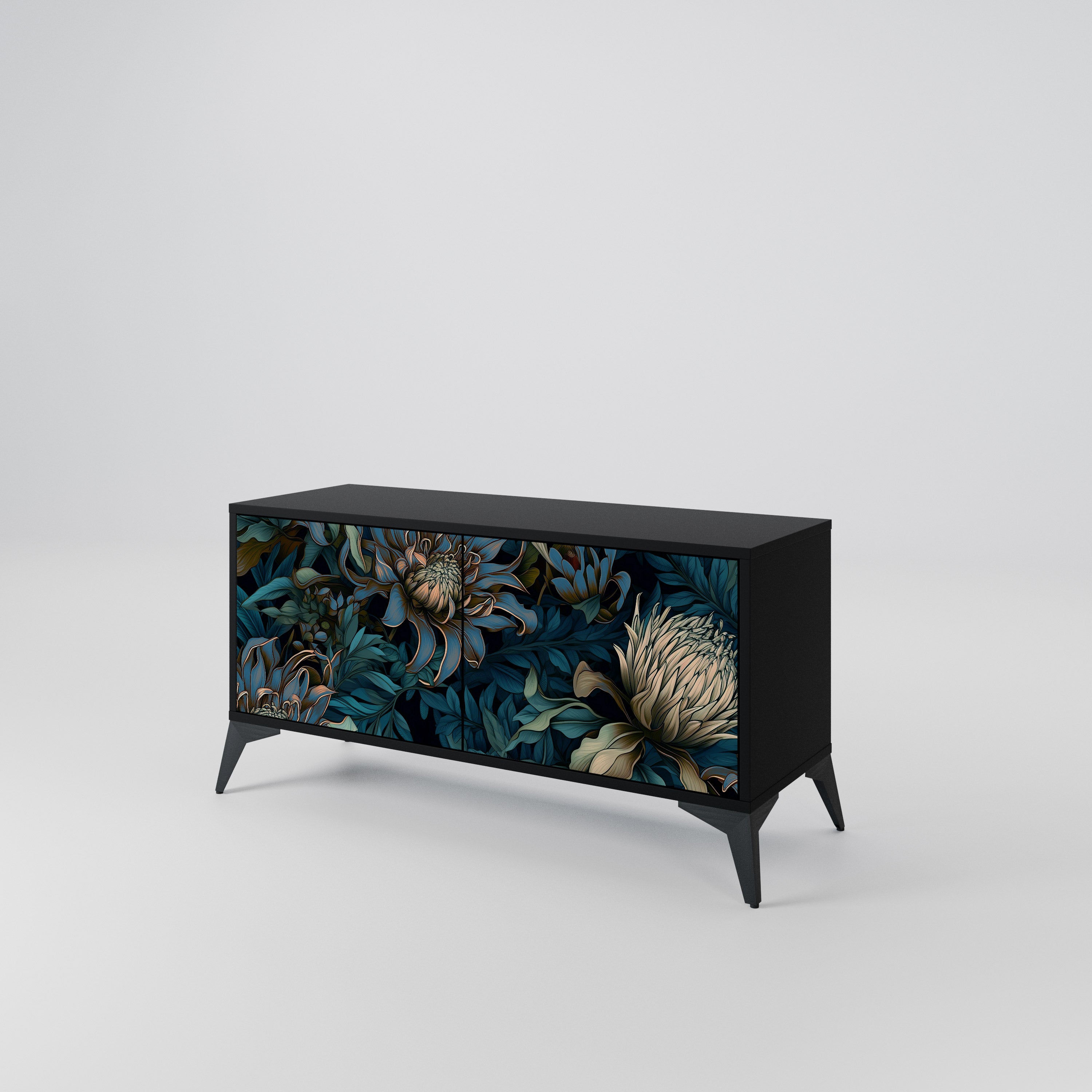 TWILIGHT BLOOM Kompaktowa szafka RTV 2-drzwiowa