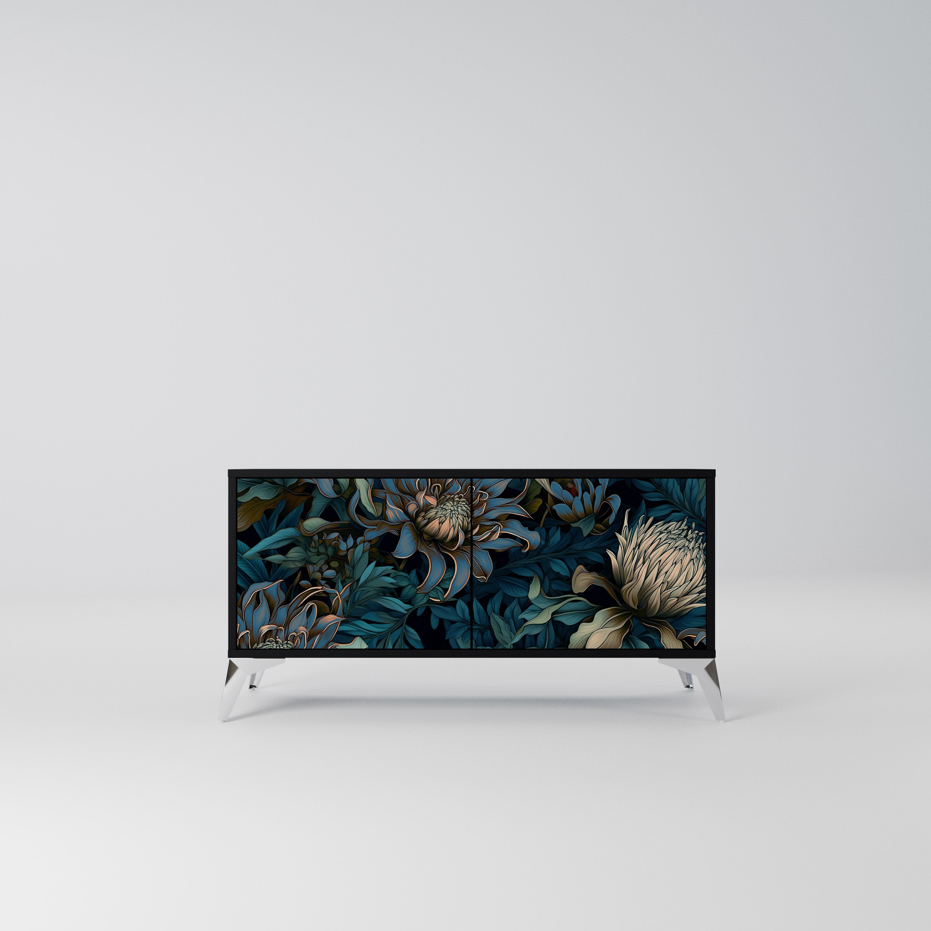 TWILIGHT BLOOM Kompaktowa szafka RTV 2-drzwiowa