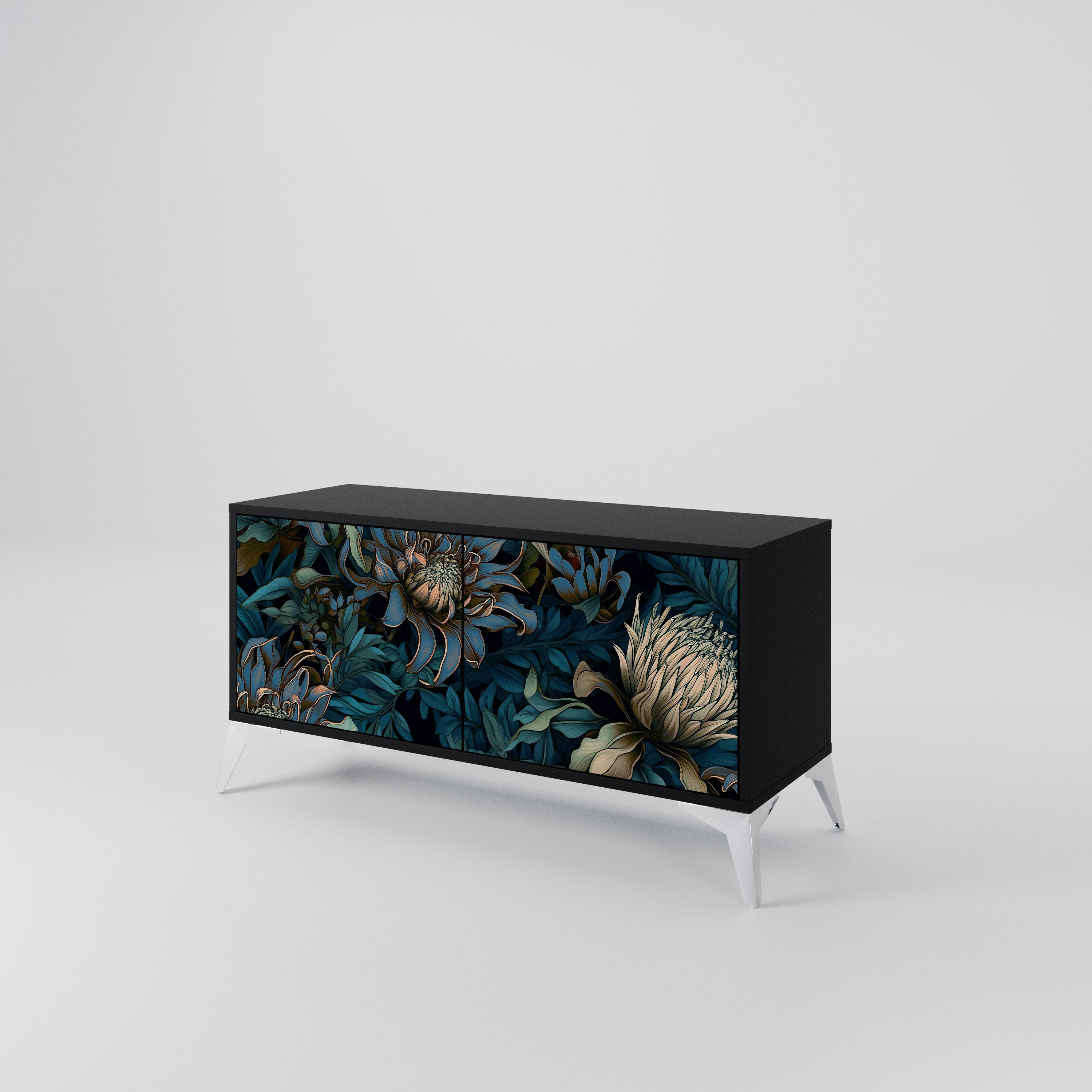 TWILIGHT BLOOM Kompaktowa szafka RTV 2-drzwiowa