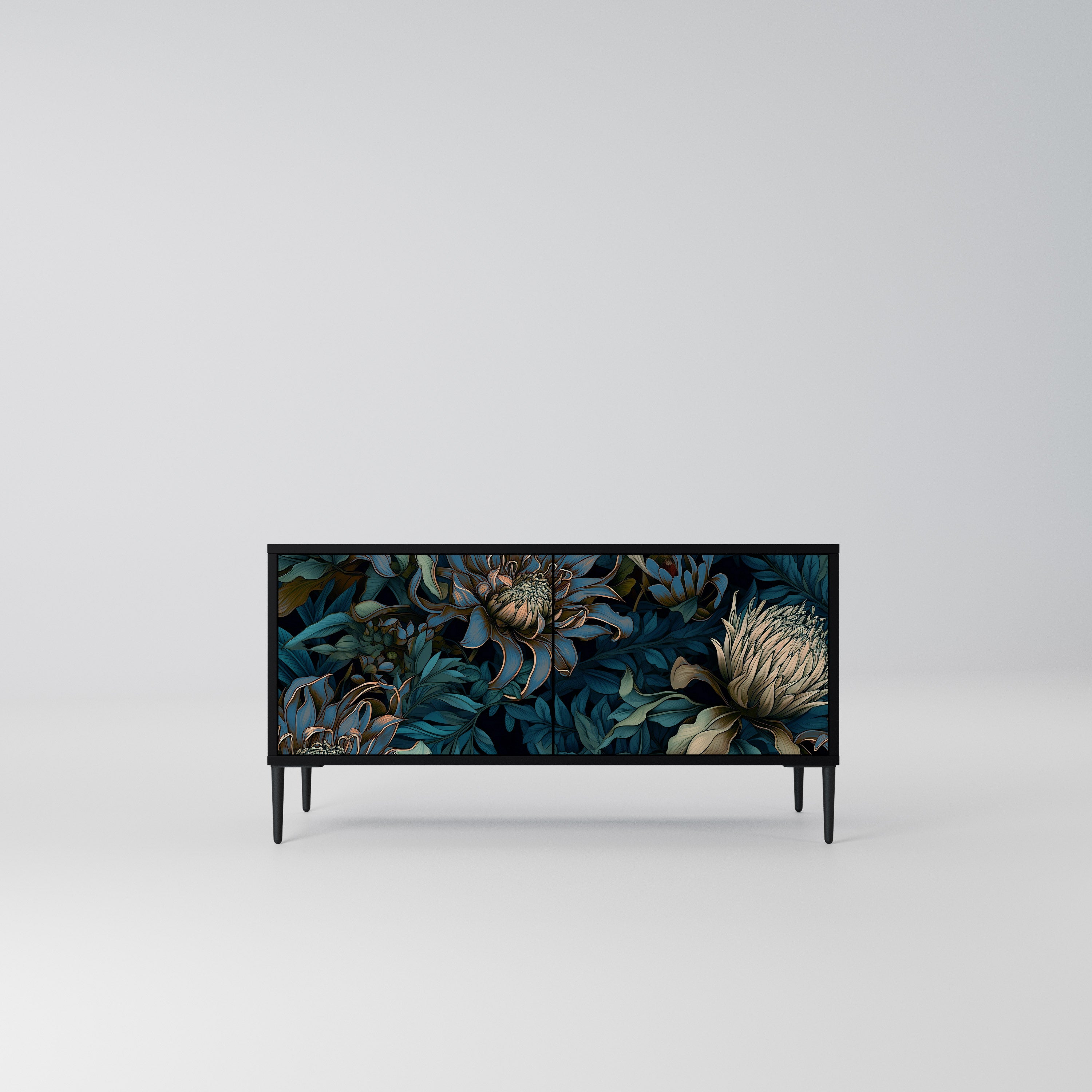 TWILIGHT BLOOM Kompaktowa szafka RTV 2-drzwiowa