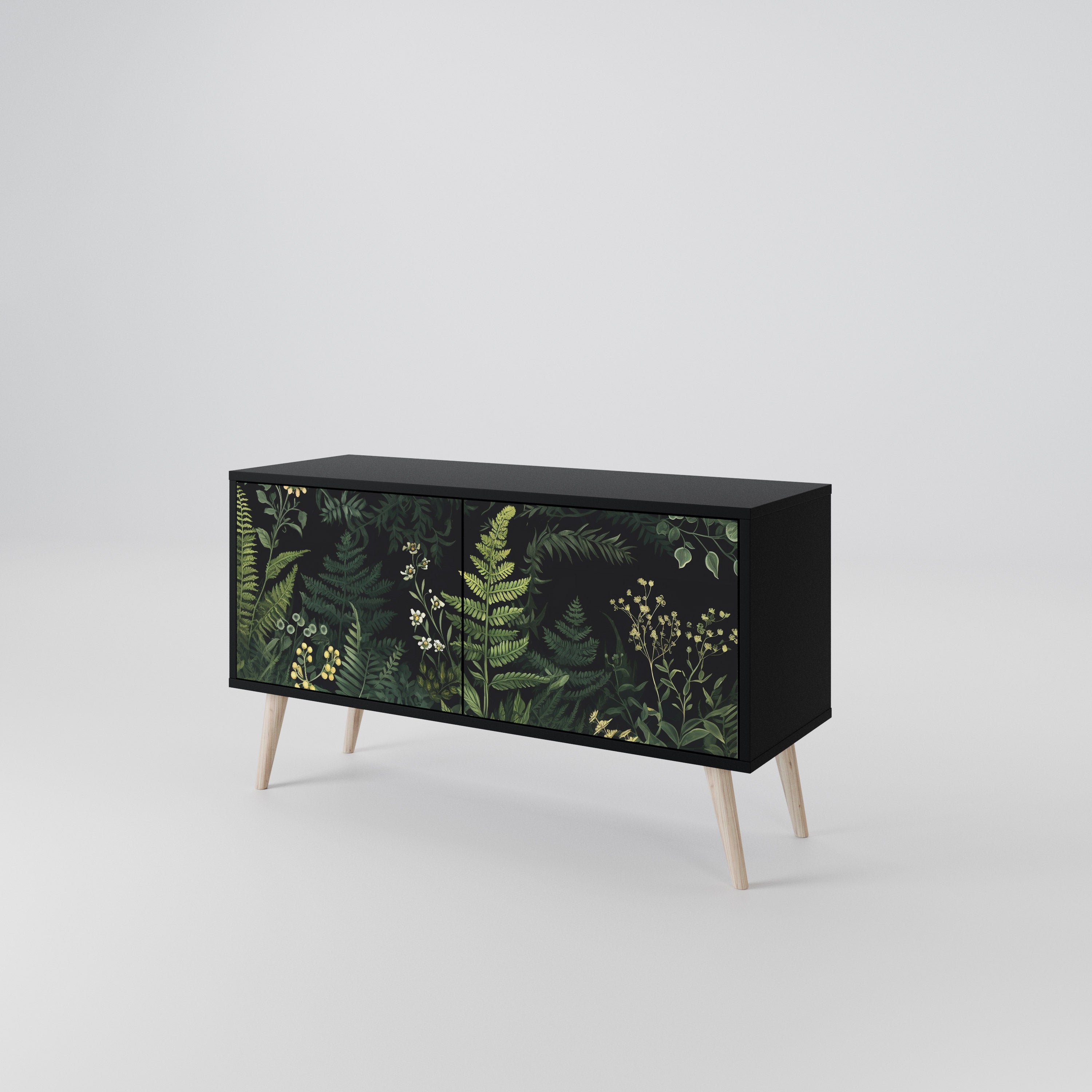 FERN FLOWERS Kompaktowa szafka RTV 2-drzwiowa