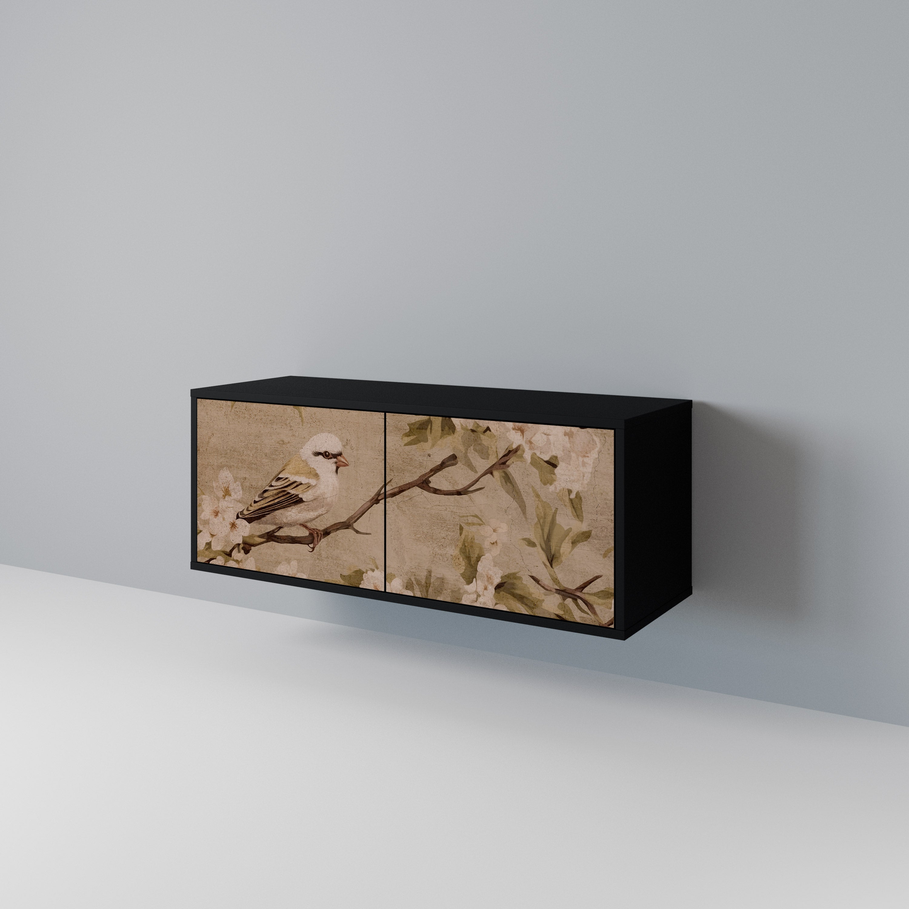 PETAL DISTINGUISH Kompaktowa szafka RTV 2-drzwiowa