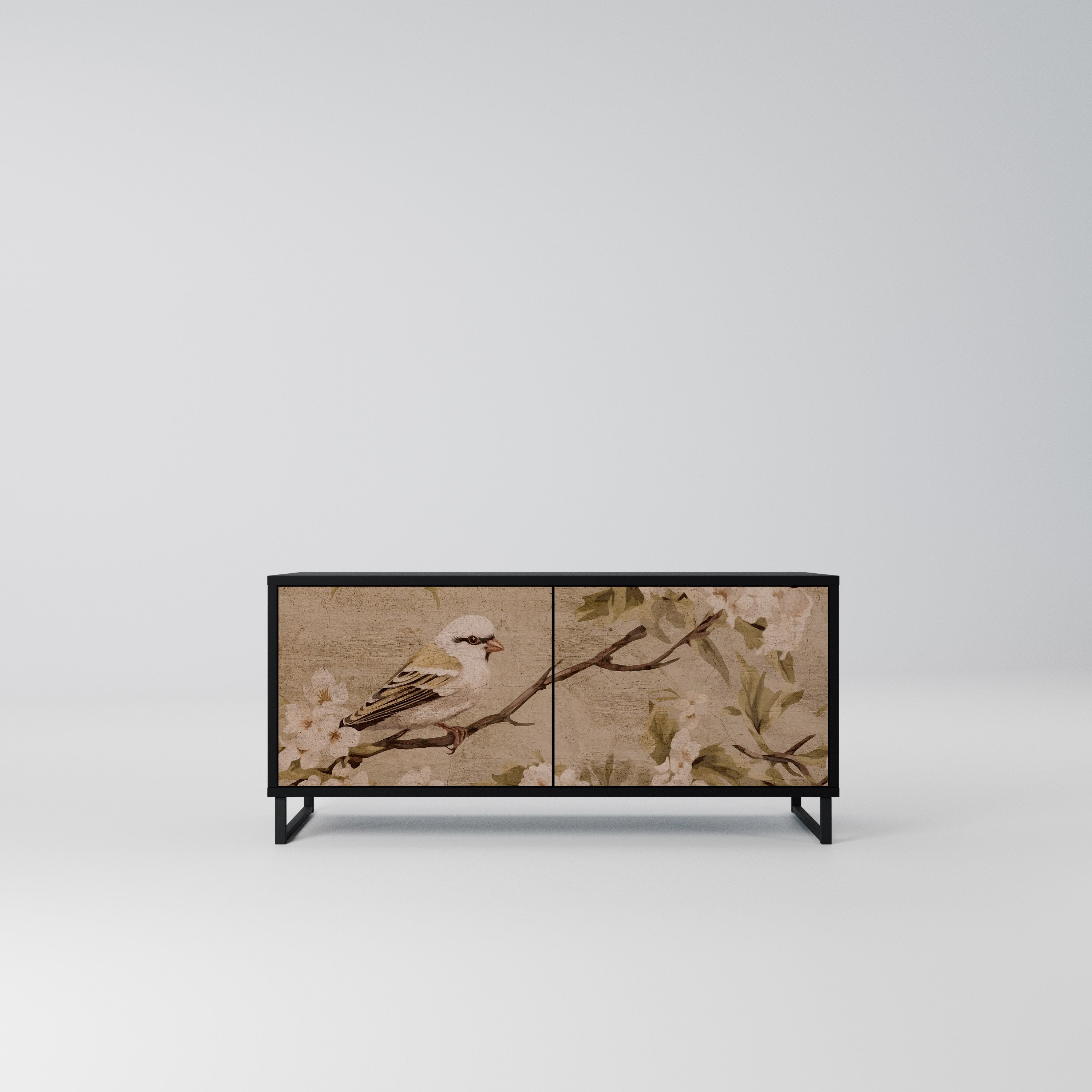 PETAL DISTINGUISH Kompaktowa szafka RTV 2-drzwiowa