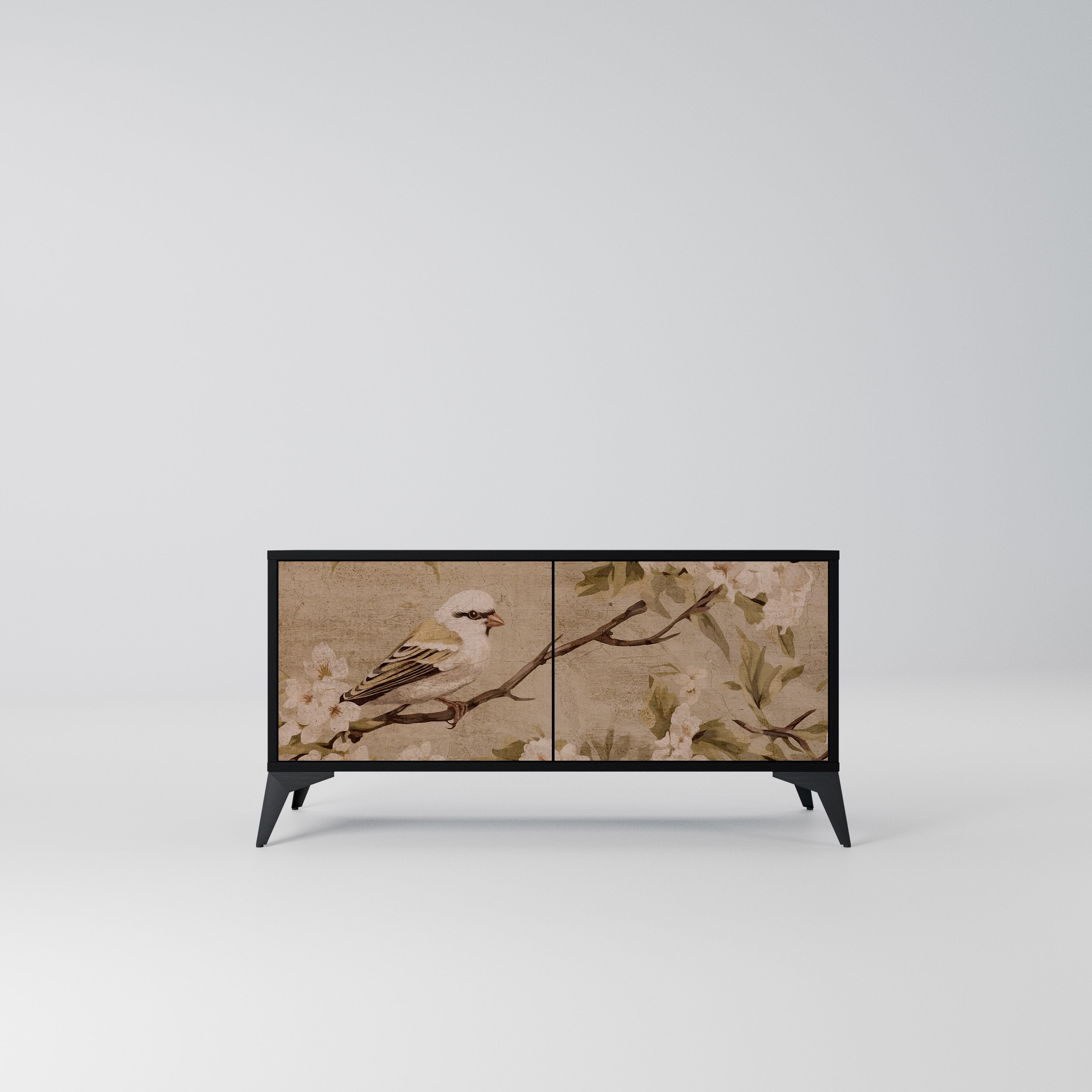 PETAL DISTINGUISH Kompaktowa szafka RTV 2-drzwiowa