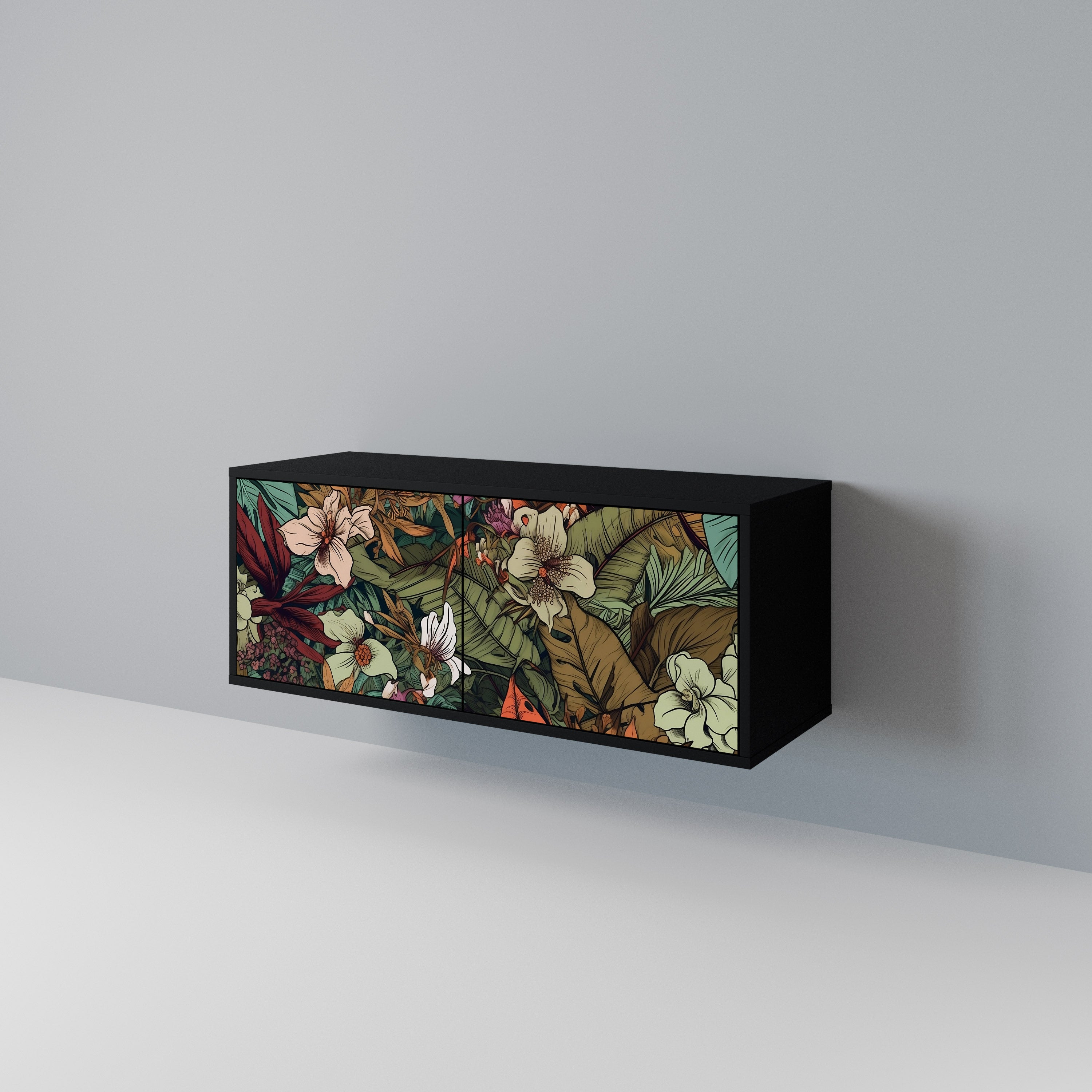 BOTANICAL EMERGENCE Kompaktowa szafka RTV 2-drzwiowa