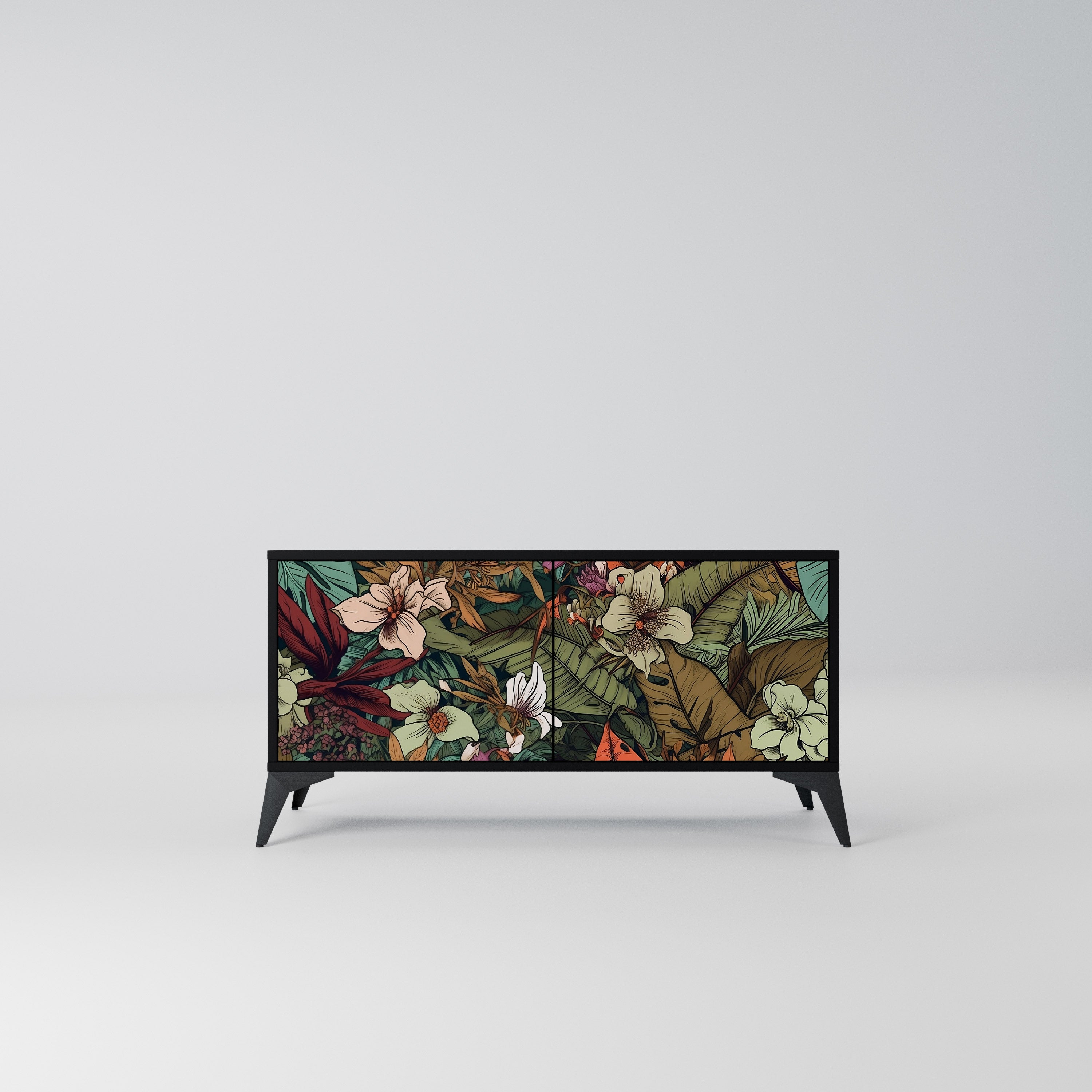 BOTANICAL EMERGENCE Kompaktowa szafka RTV 2-drzwiowa