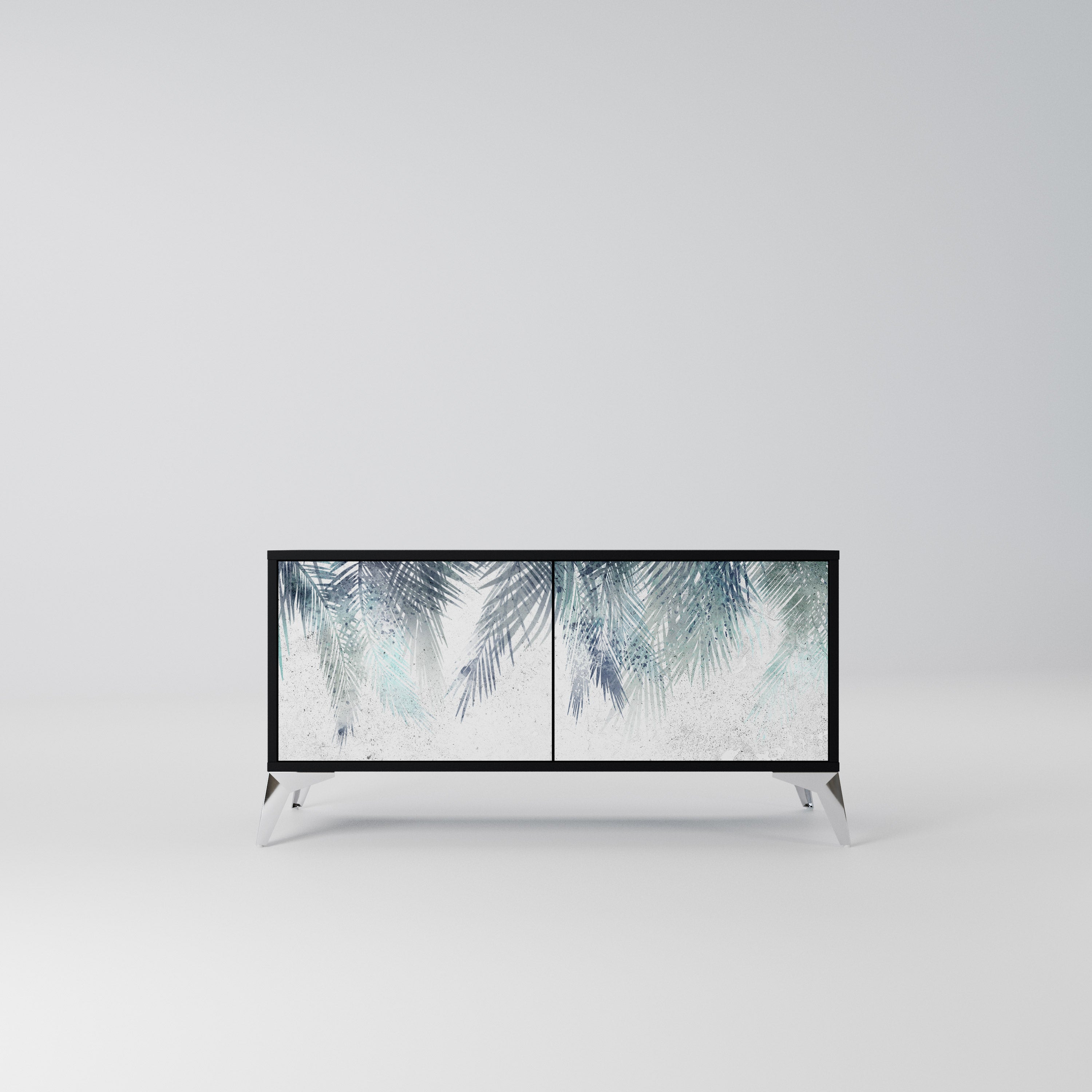 PALM VEIL Kompaktowa szafka RTV 2-drzwiowa