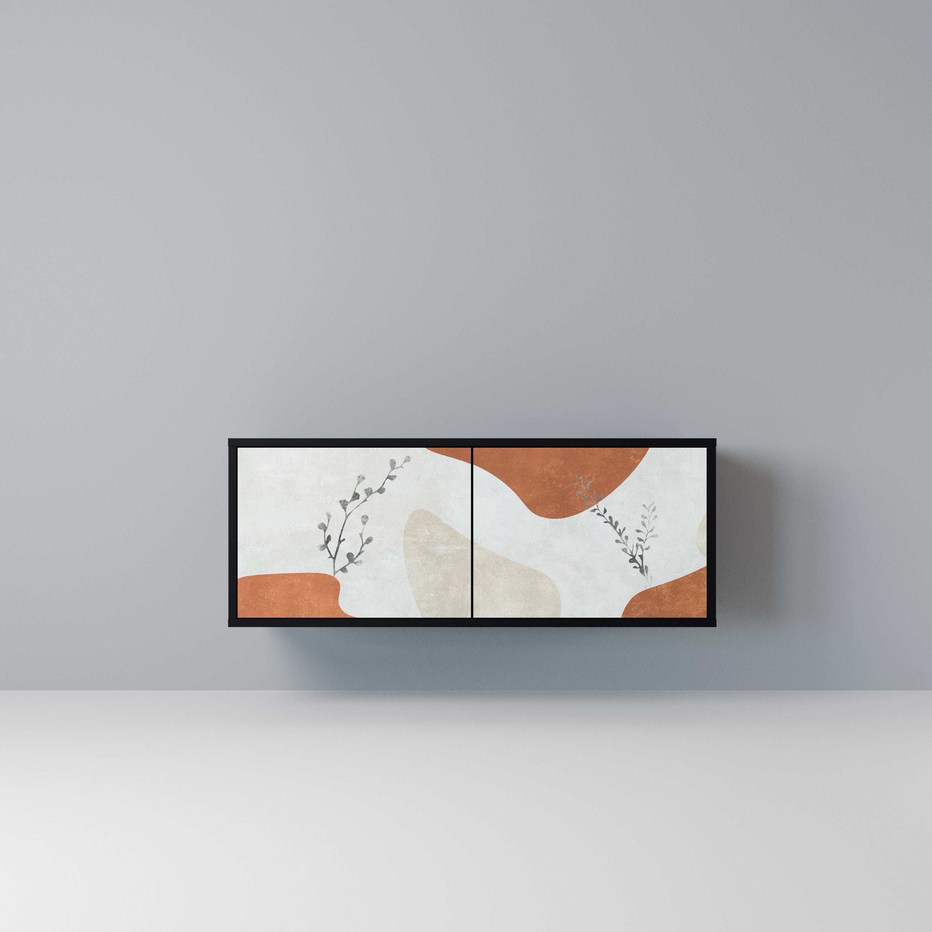 TRANQUIL TWIG Kompaktowa szafka RTV 2-drzwiowa