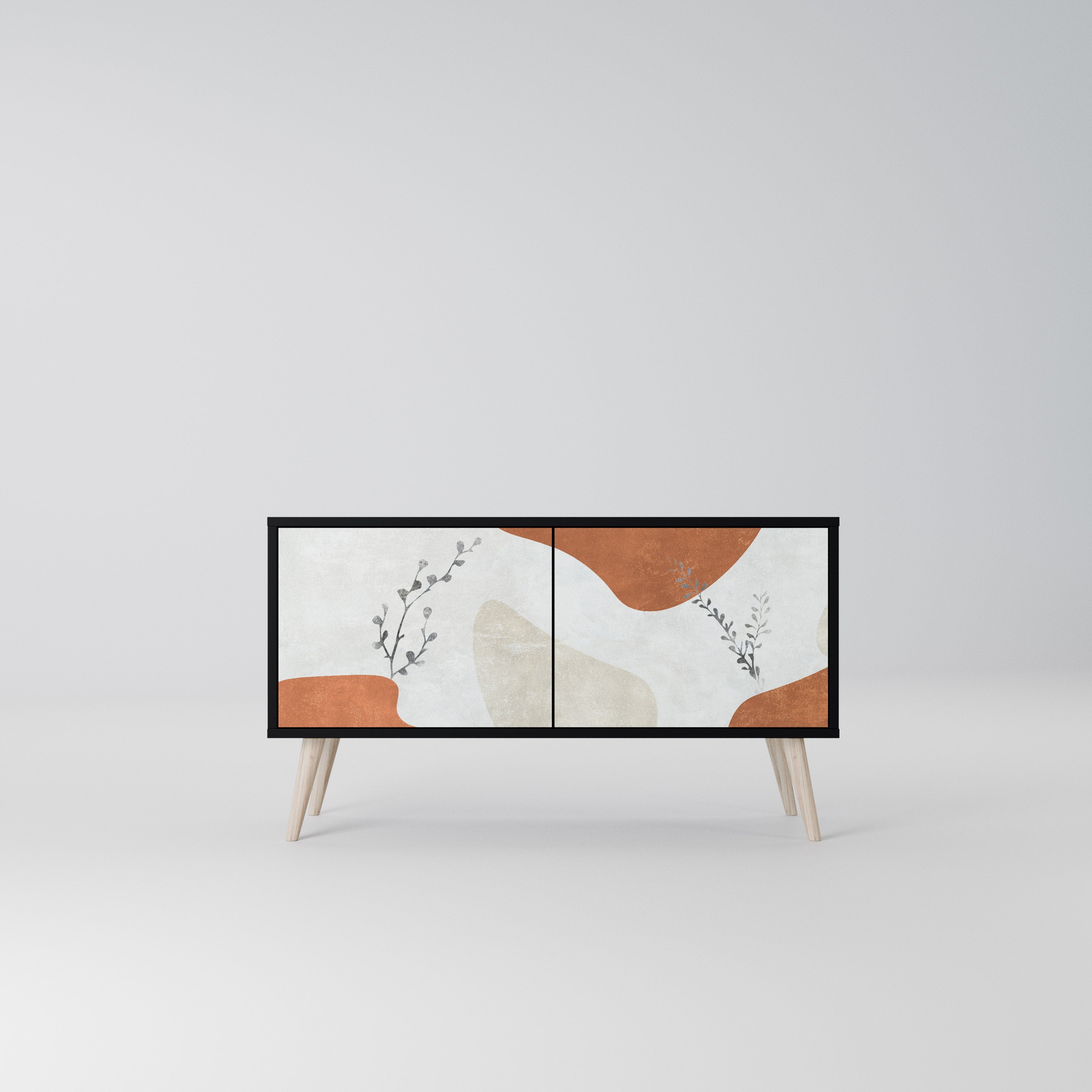 TRANQUIL TWIG Kompaktowa szafka RTV 2-drzwiowa