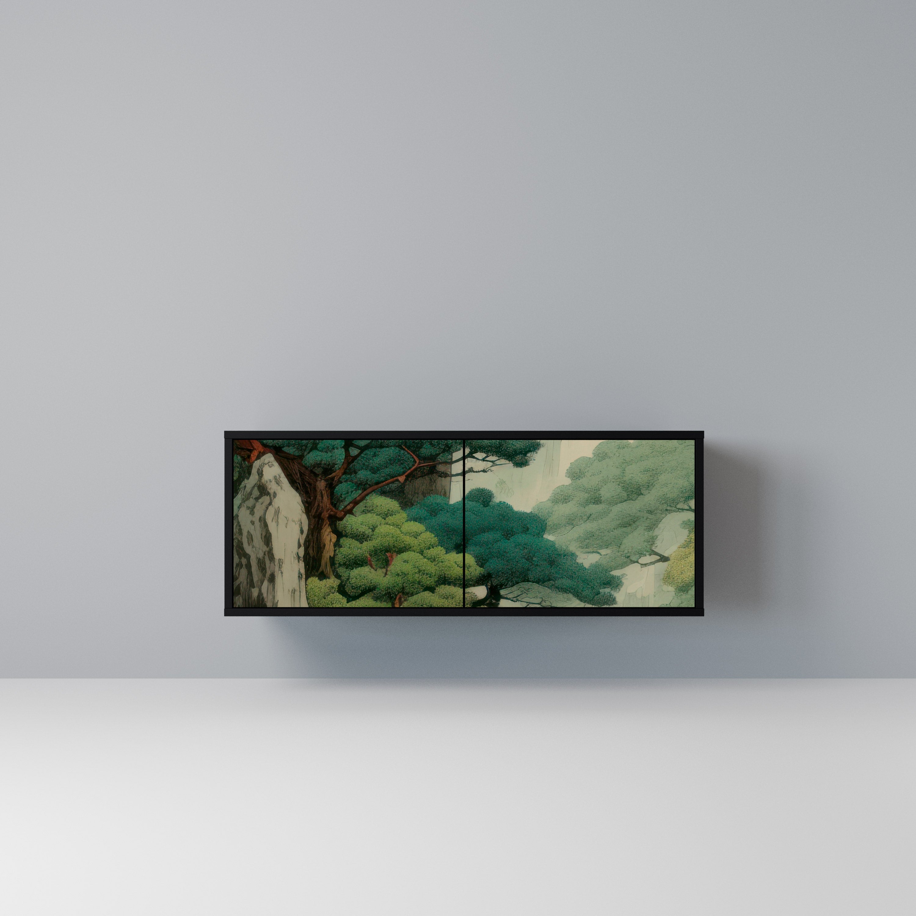 VERDURE ABYSS Kompaktowa szafka RTV 2-drzwiowa