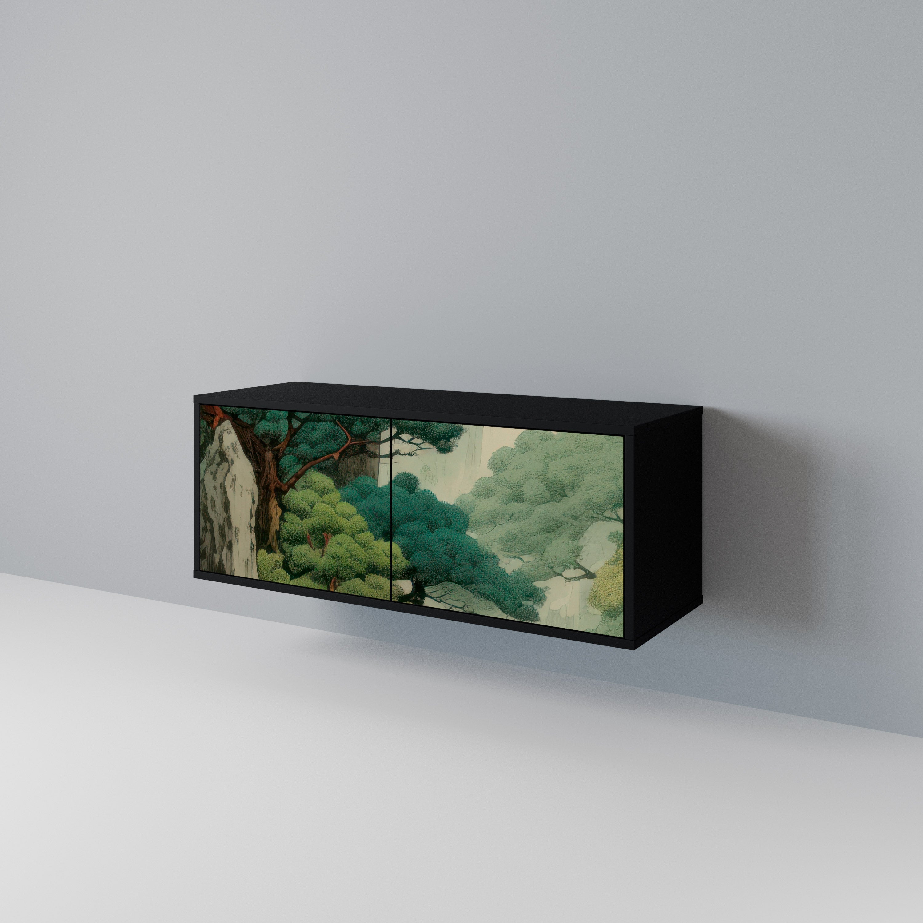 VERDURE ABYSS Kompaktowa szafka RTV 2-drzwiowa