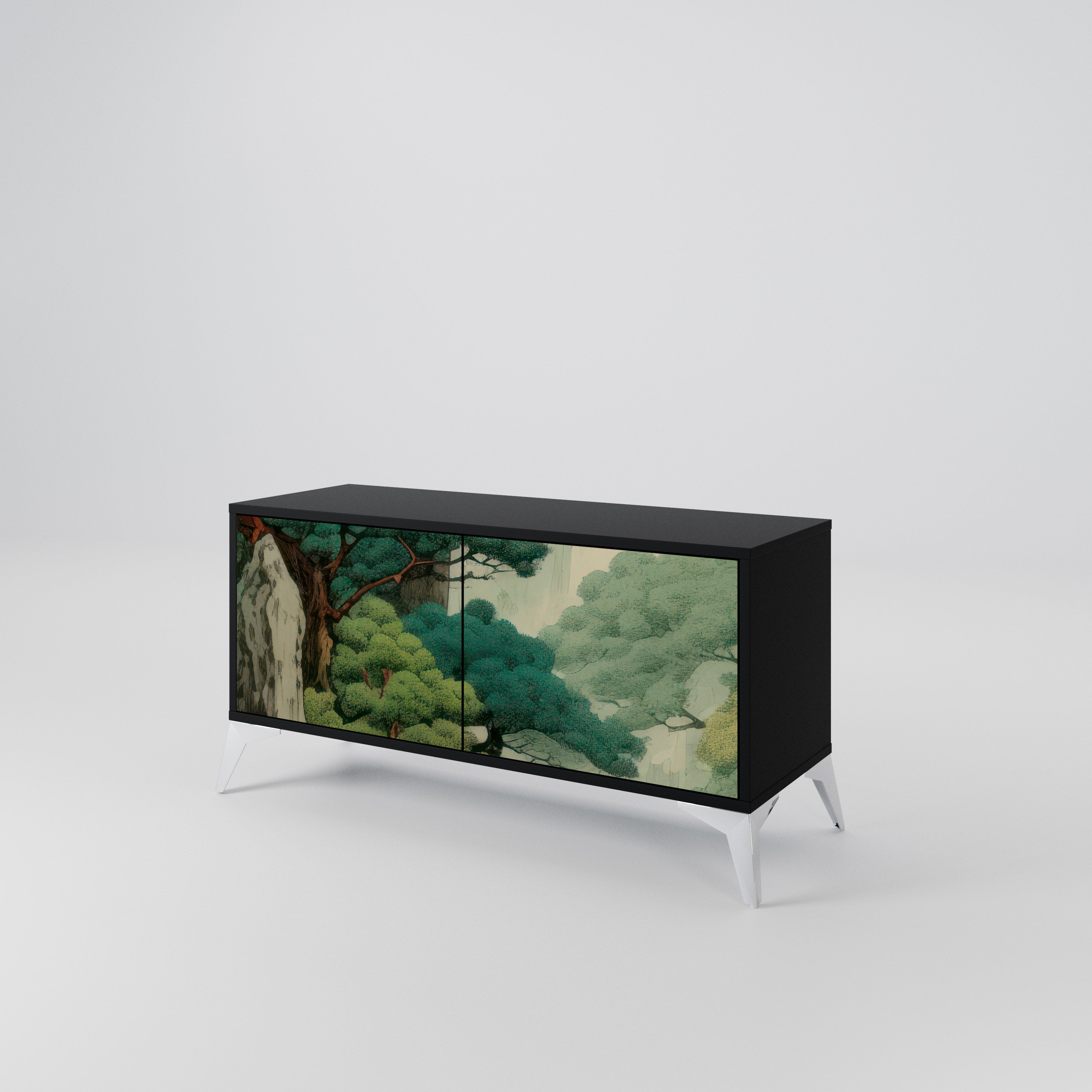 VERDURE ABYSS Kompaktowa szafka RTV 2-drzwiowa
