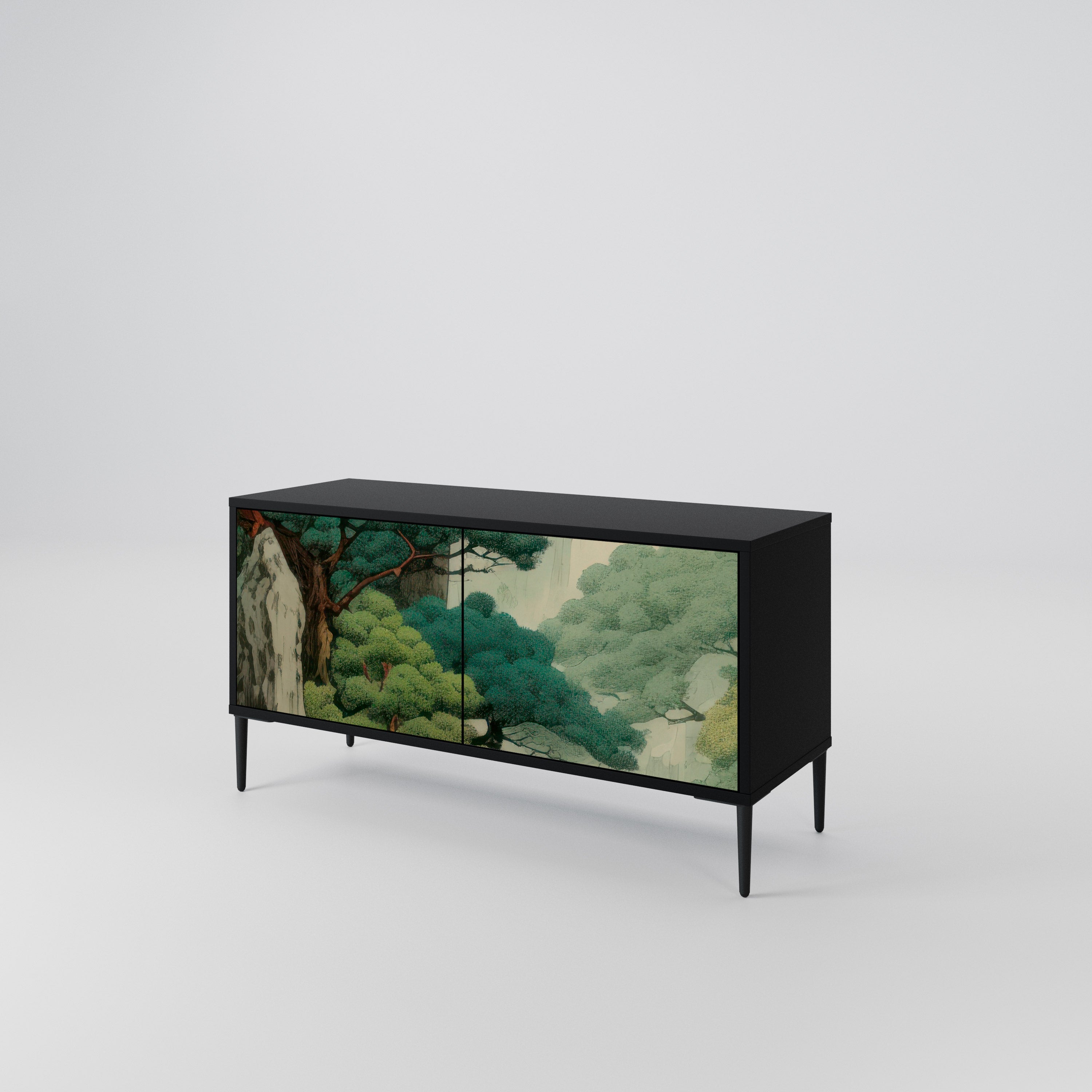 VERDURE ABYSS Kompaktowa szafka RTV 2-drzwiowa