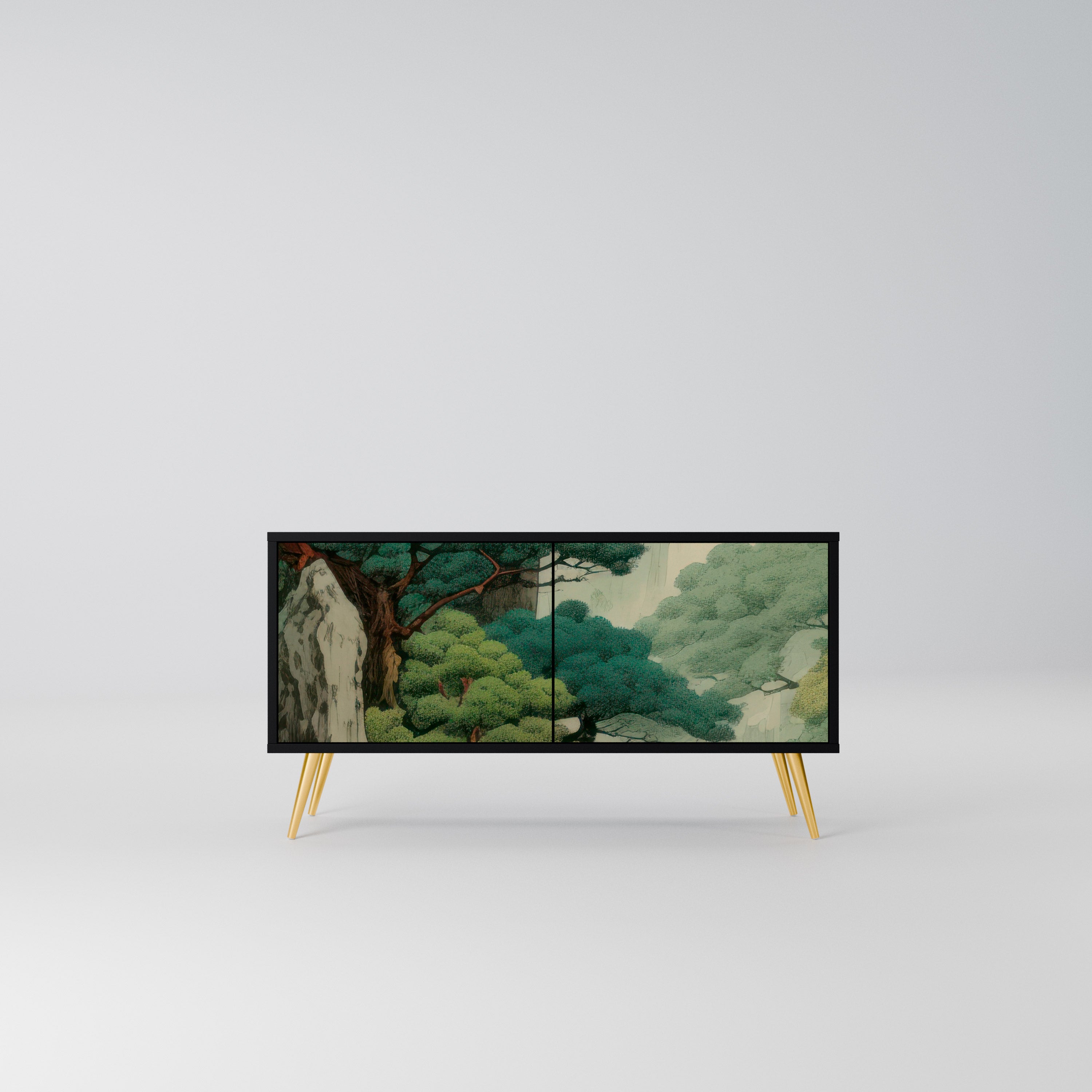 VERDURE ABYSS Kompaktowa szafka RTV 2-drzwiowa