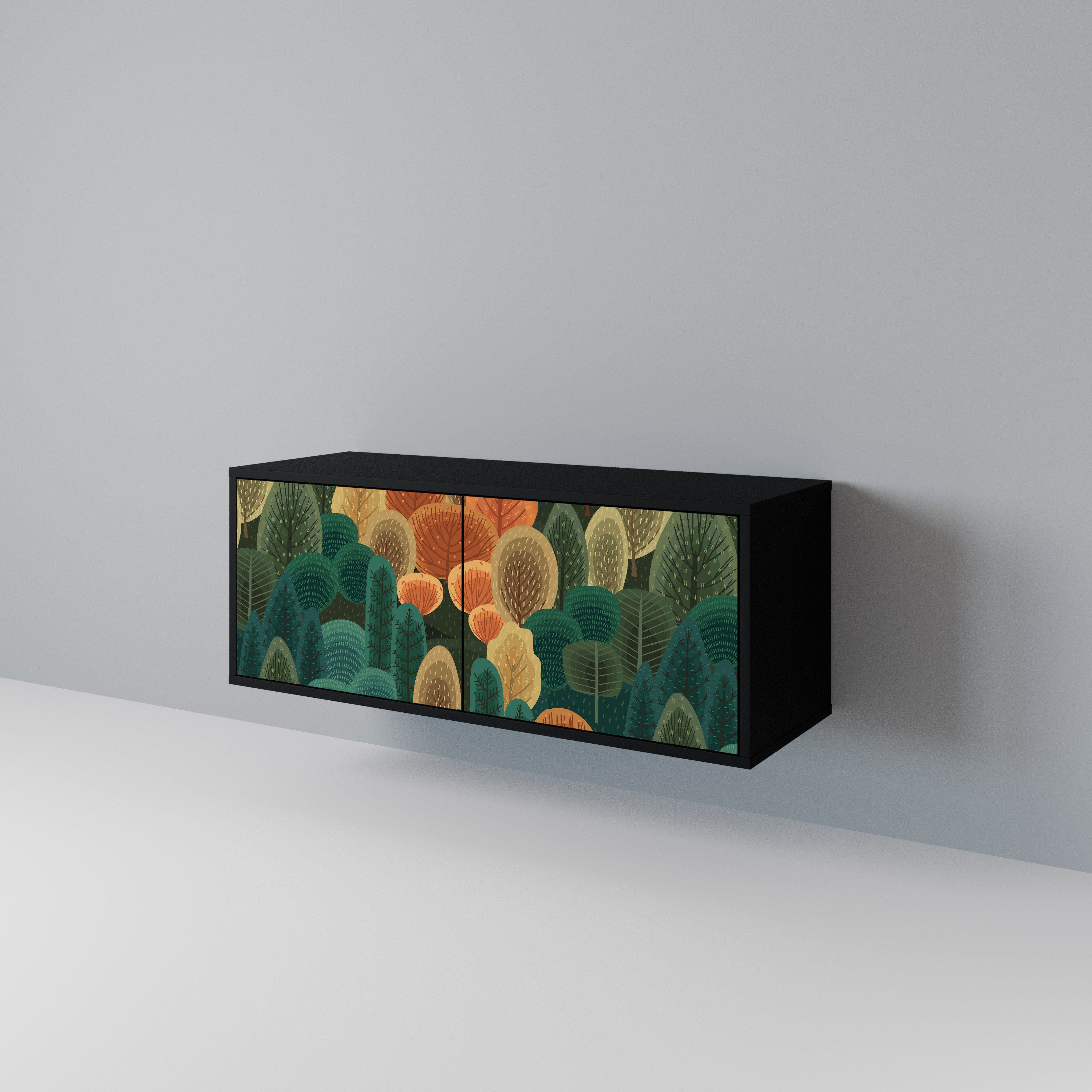 AUTUMN KALEIDOSCOPE Kompaktowa szafka RTV 2-drzwiowa