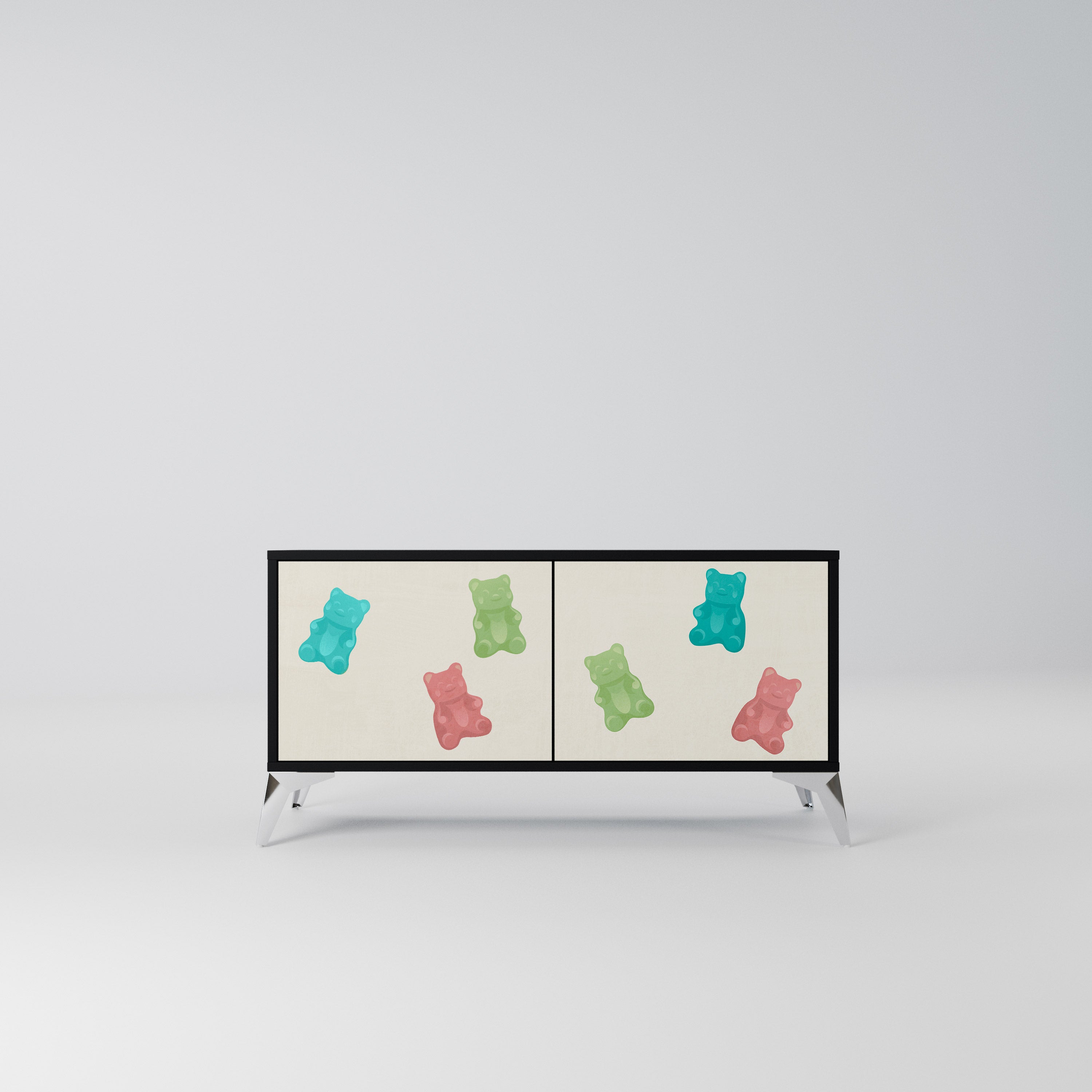 GUMMY BEARS Kompaktowa szafka RTV 2-drzwiowa