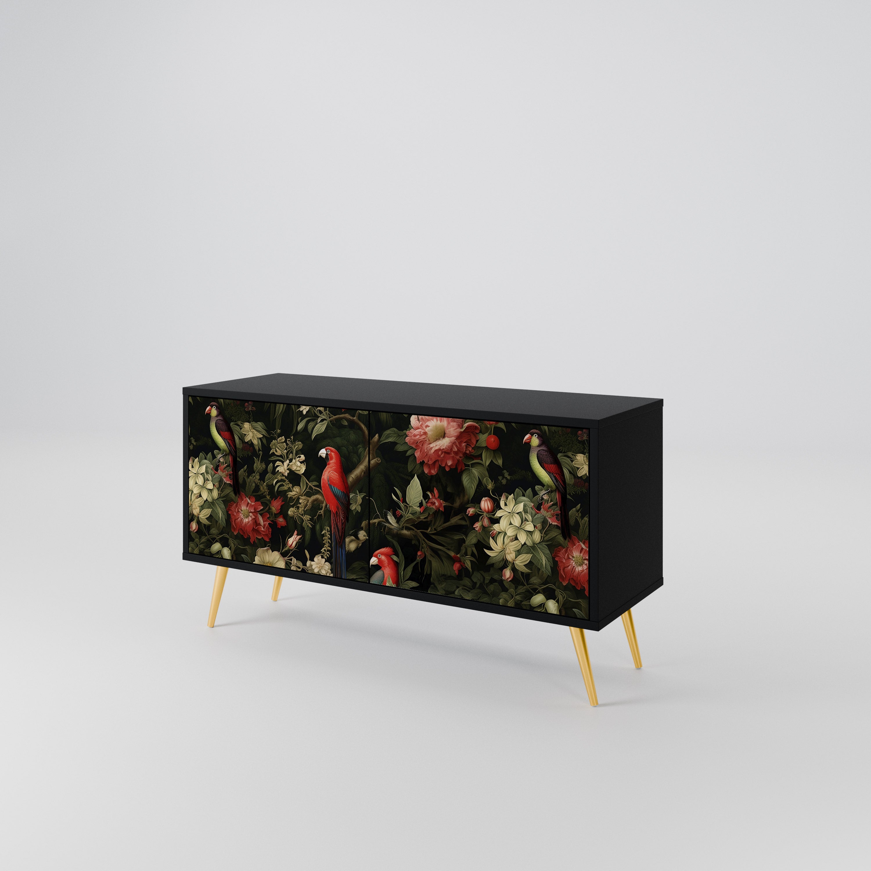 FLORAL FANTASIA Kompaktowa szafka RTV 2-drzwiowa