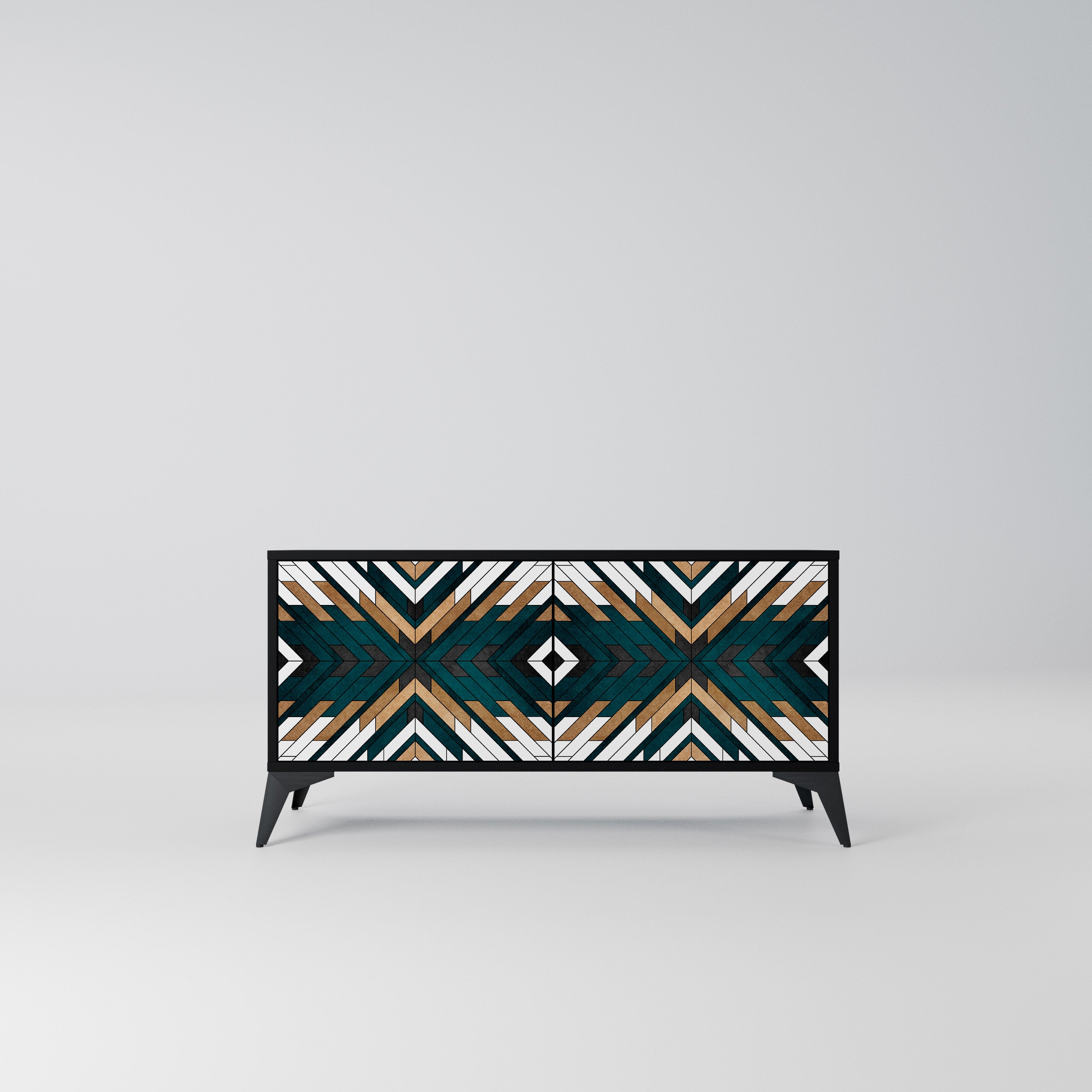 ARTISTIC GEOMETRY Kompaktowa szafka RTV 2-drzwiowa