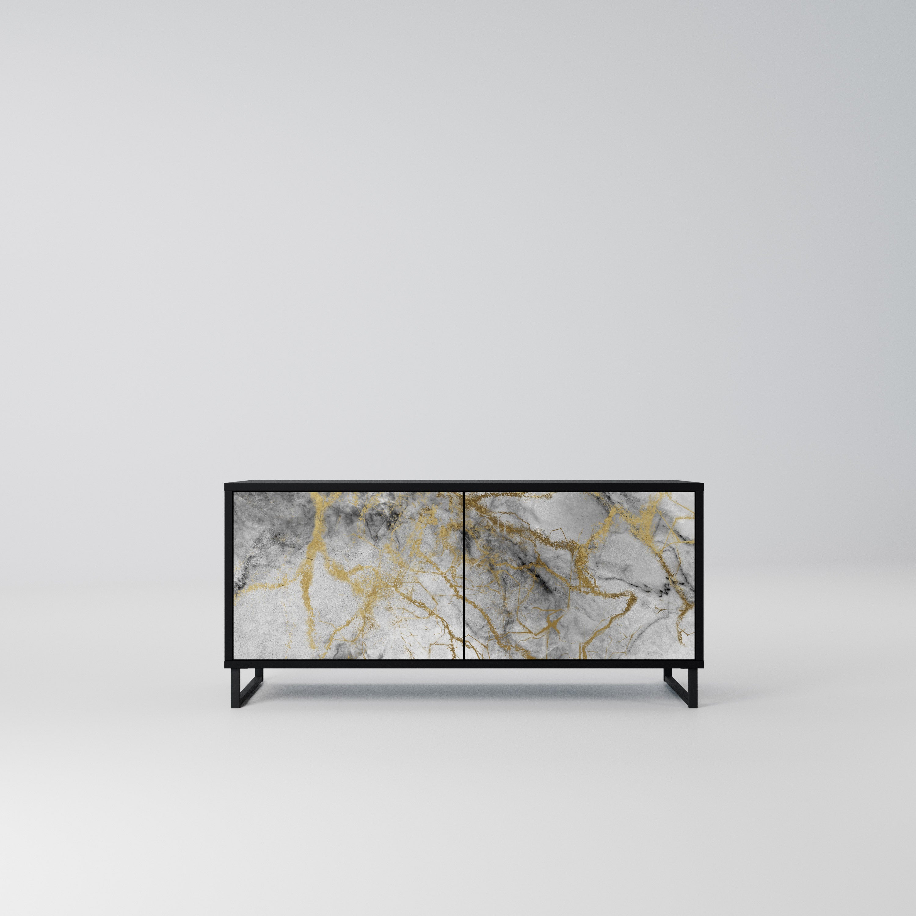 TIMELESS GLIDE Kompaktowa szafka RTV 2-drzwiowa
