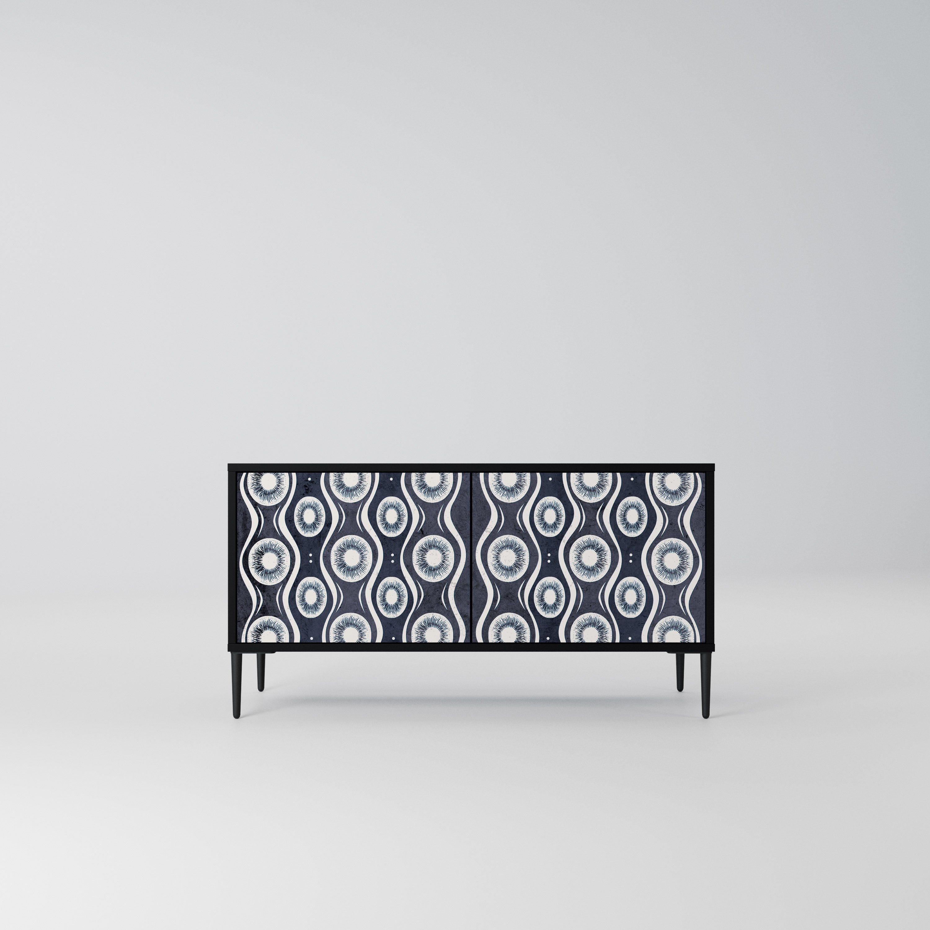 GRAPHITE EYES Kompaktowa szafka RTV 2-drzwiowa