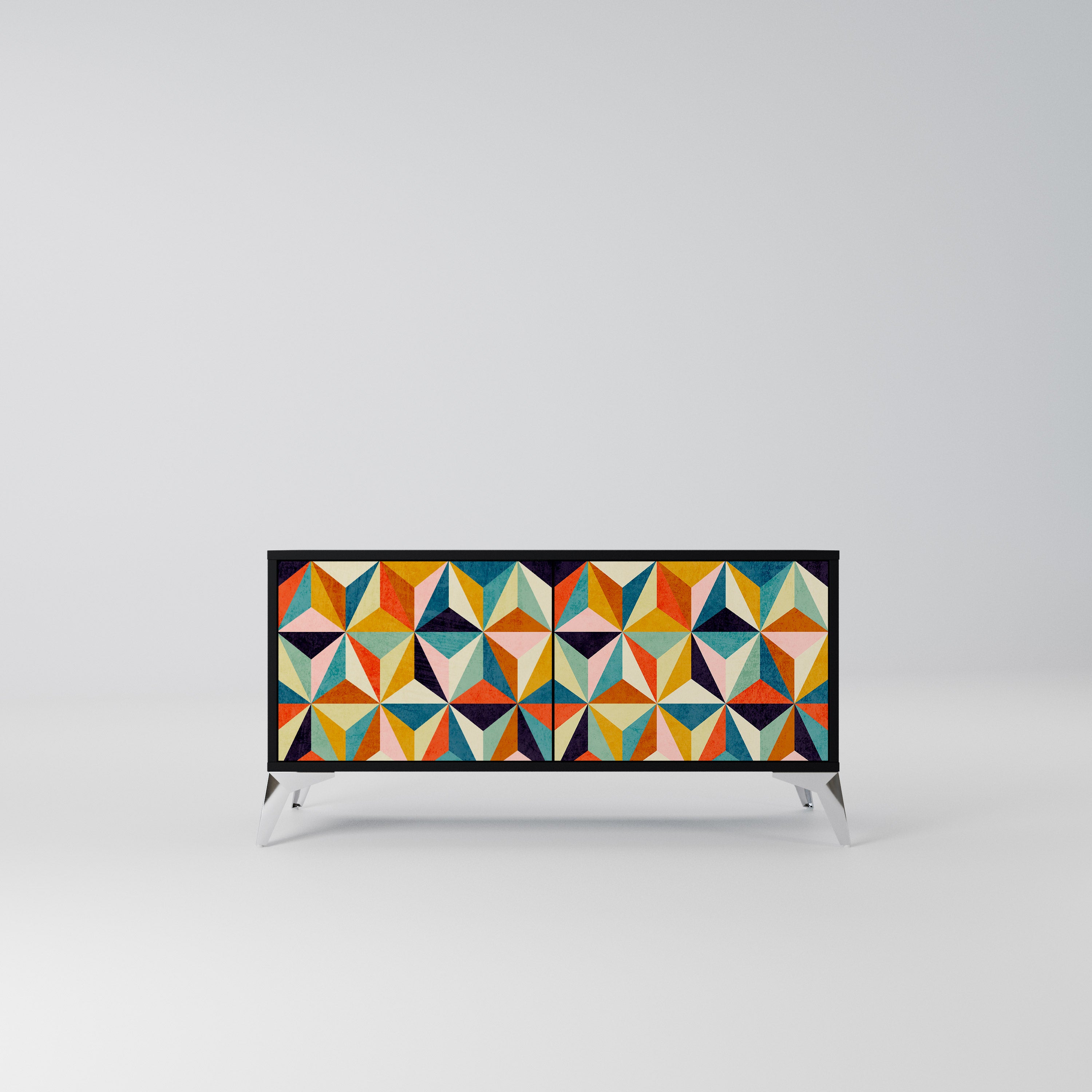 TESSELATE TREASURES Kompaktowa szafka RTV 2-drzwiowa