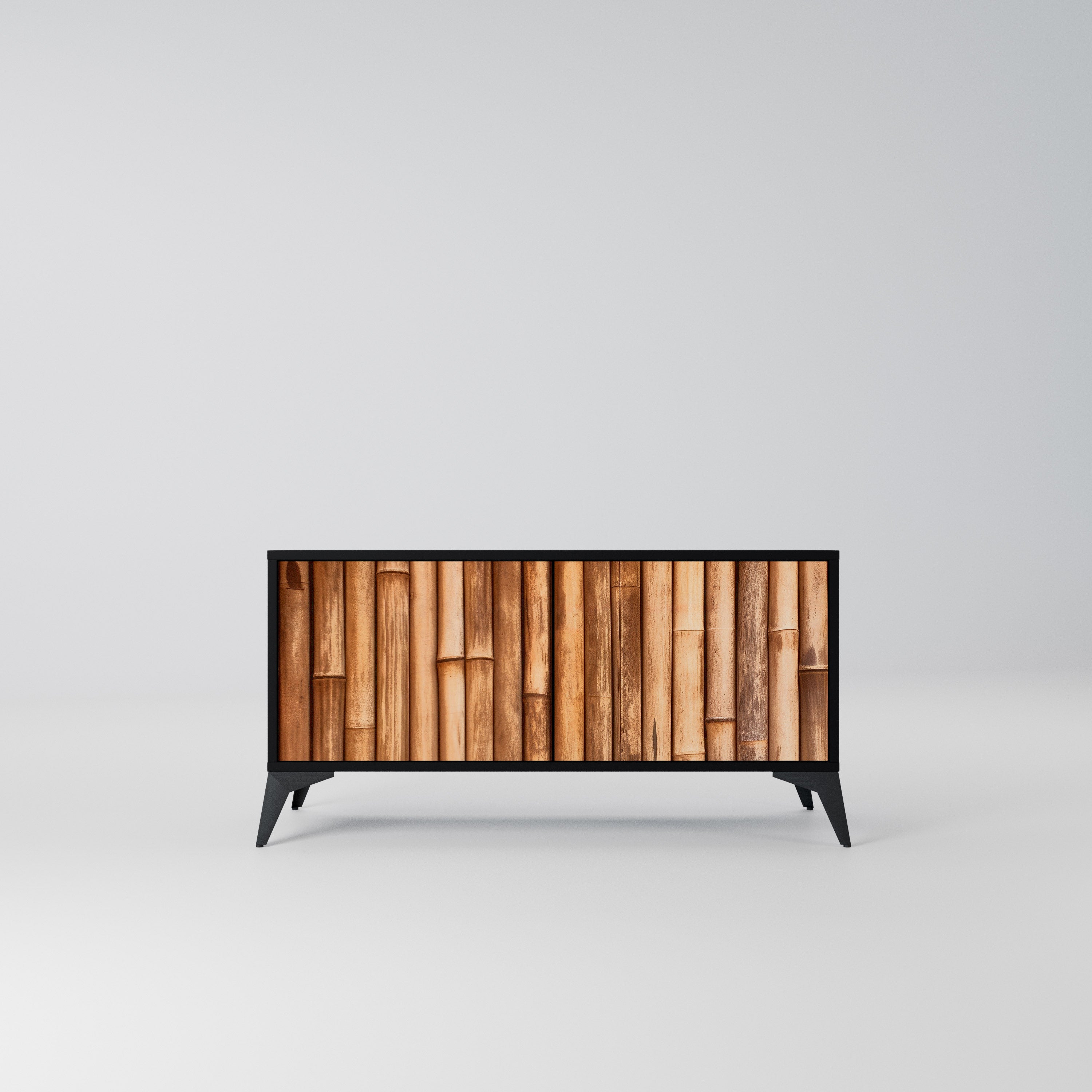 NATURAL WOOD Kompaktowa szafka RTV 2-drzwiowa