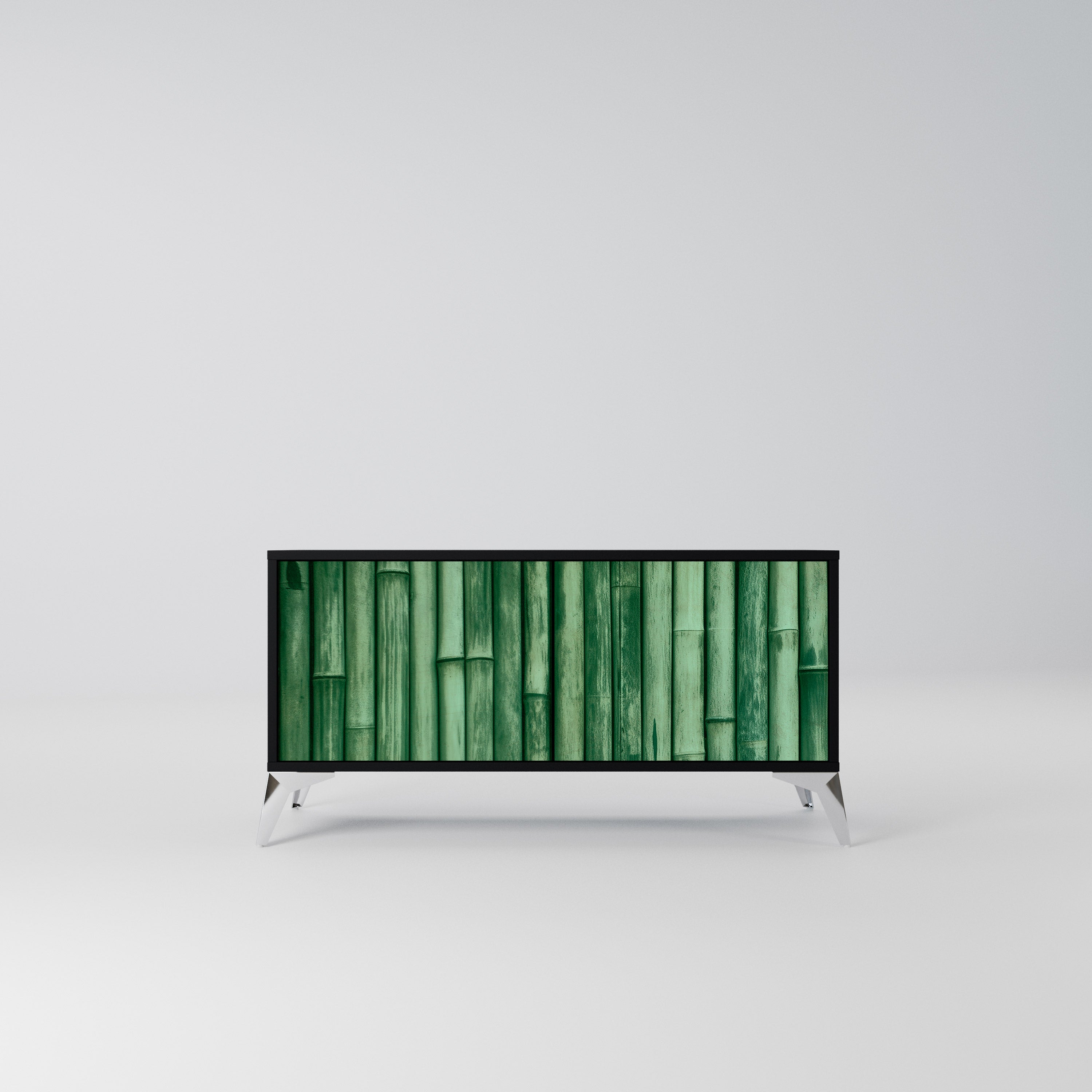 NATURAL GREEN Kompaktowa szafka RTV 2-drzwiowa