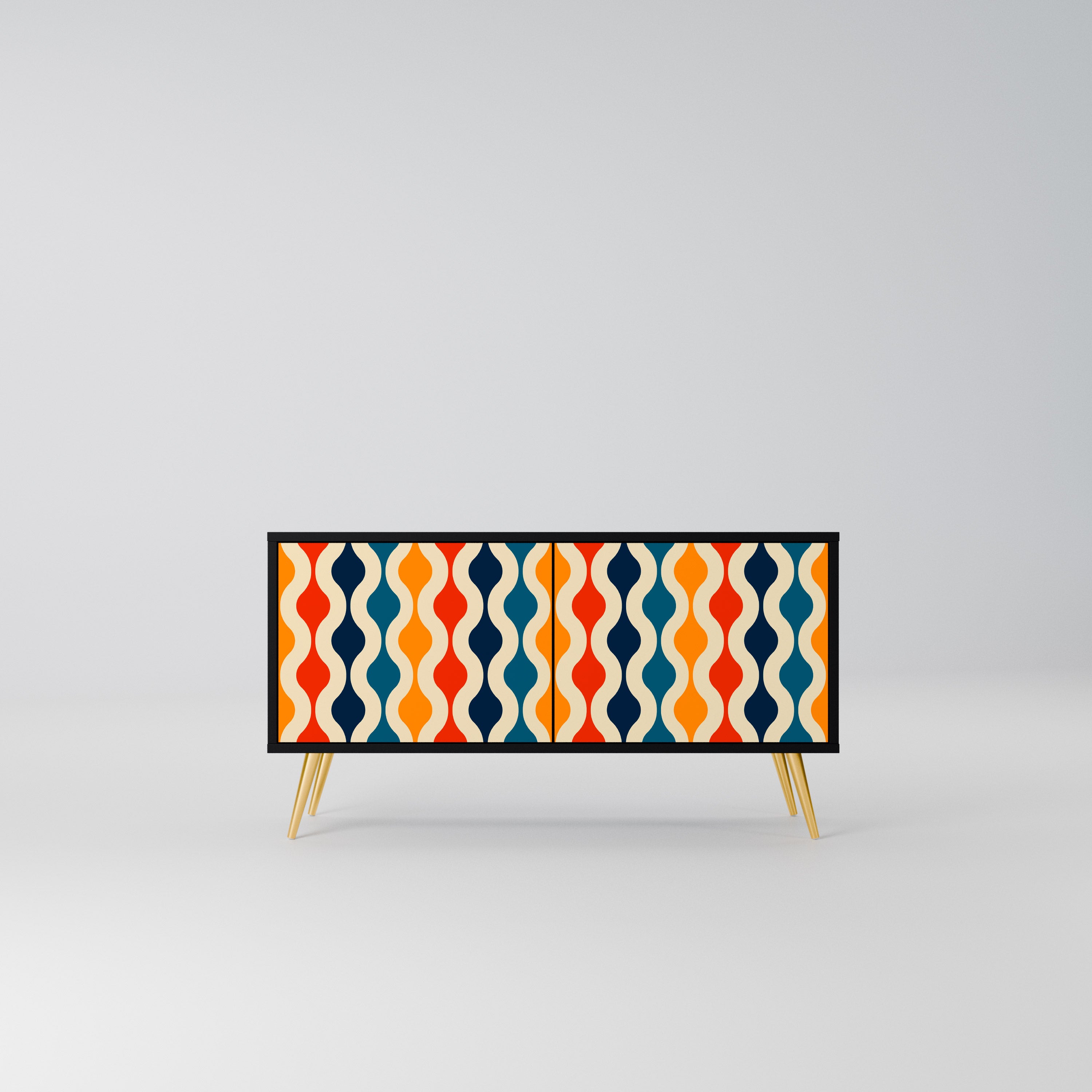 COLORFUL NOSTALGIA Kompaktowa szafka RTV 2-drzwiowa
