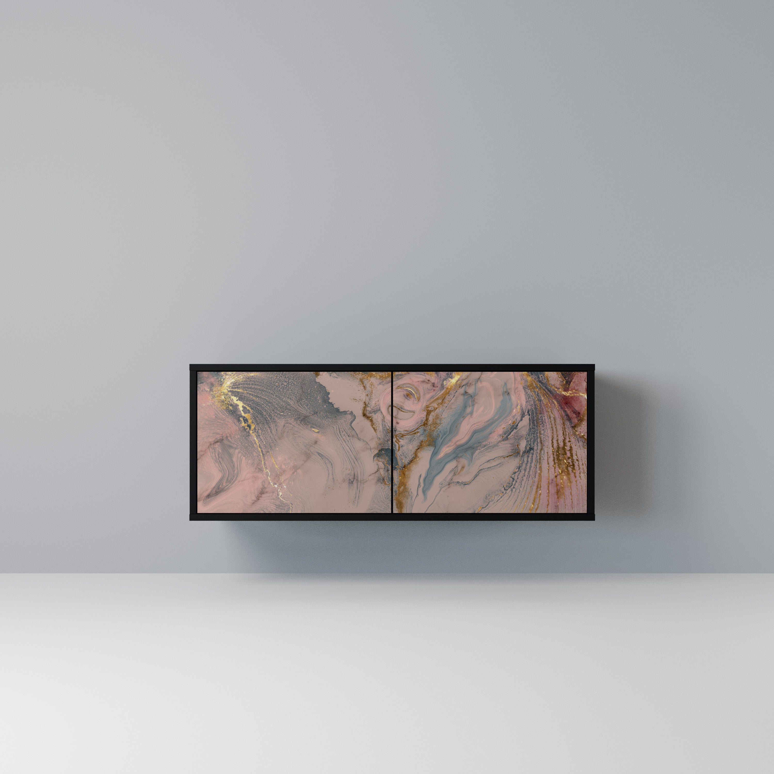GILDED SWIRLS Kompaktowa szafka RTV 2-drzwiowa