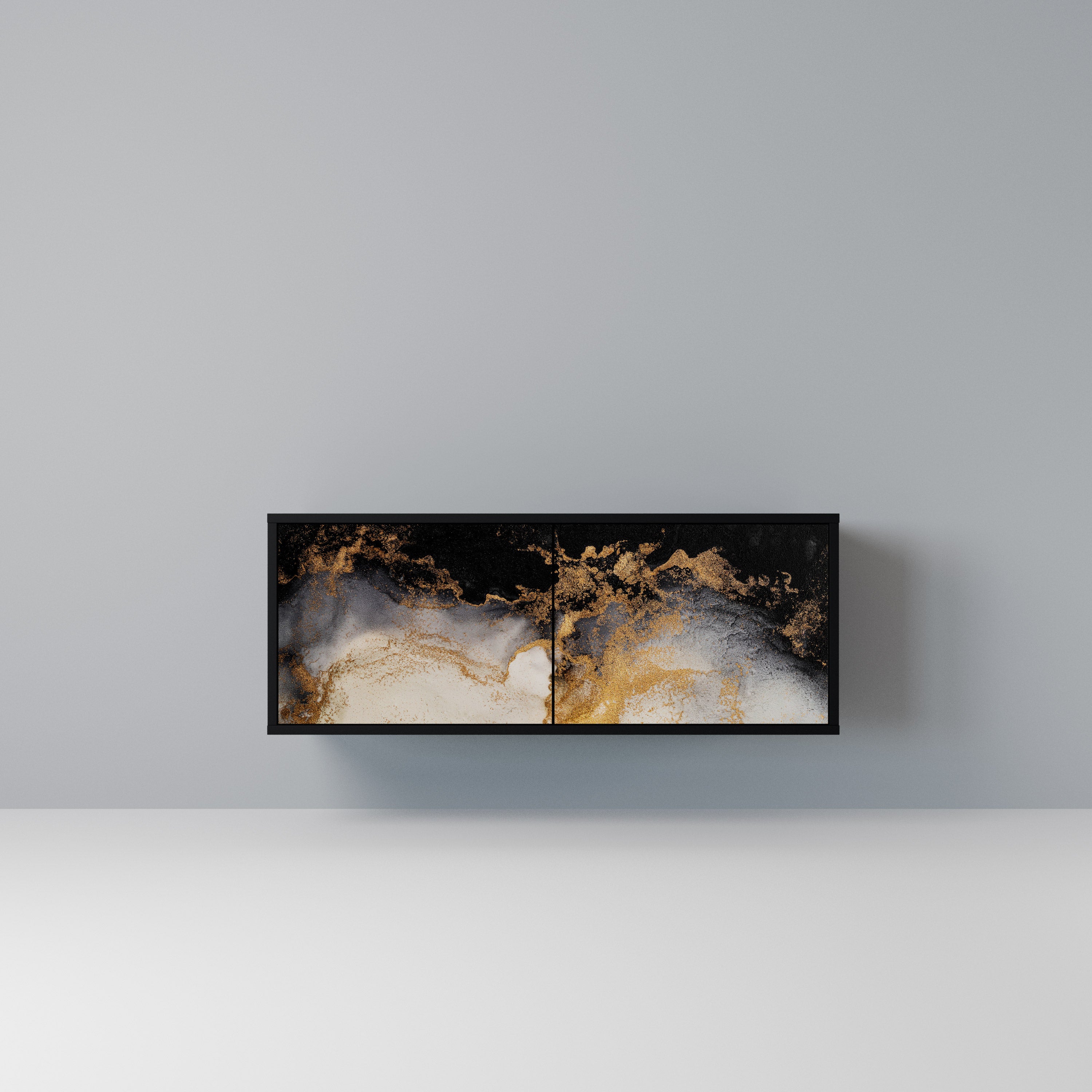 MARBLE OF TOMMORROW Kompaktowa szafka RTV 2-drzwiowa
