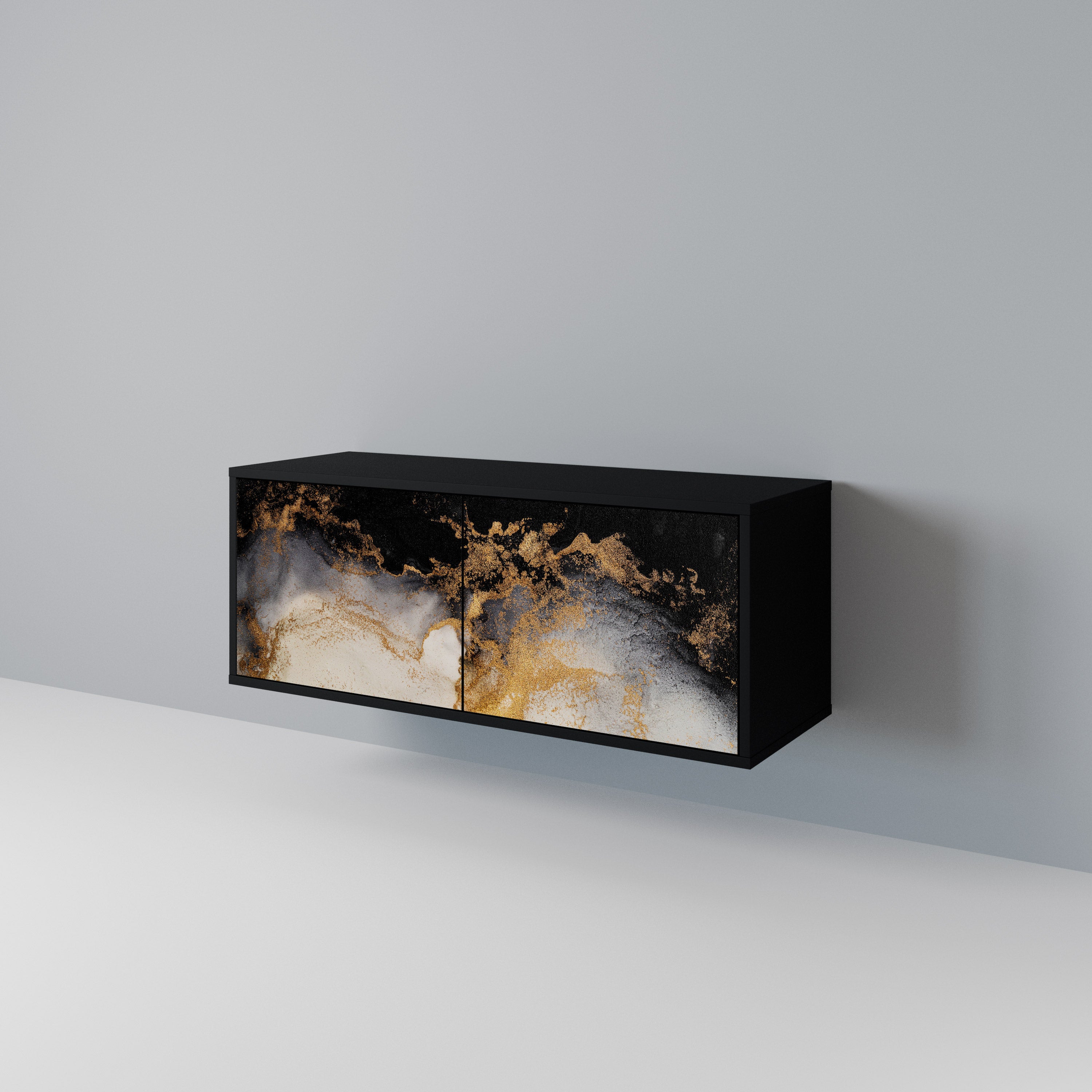 MARBLE OF TOMMORROW Kompaktowa szafka RTV 2-drzwiowa