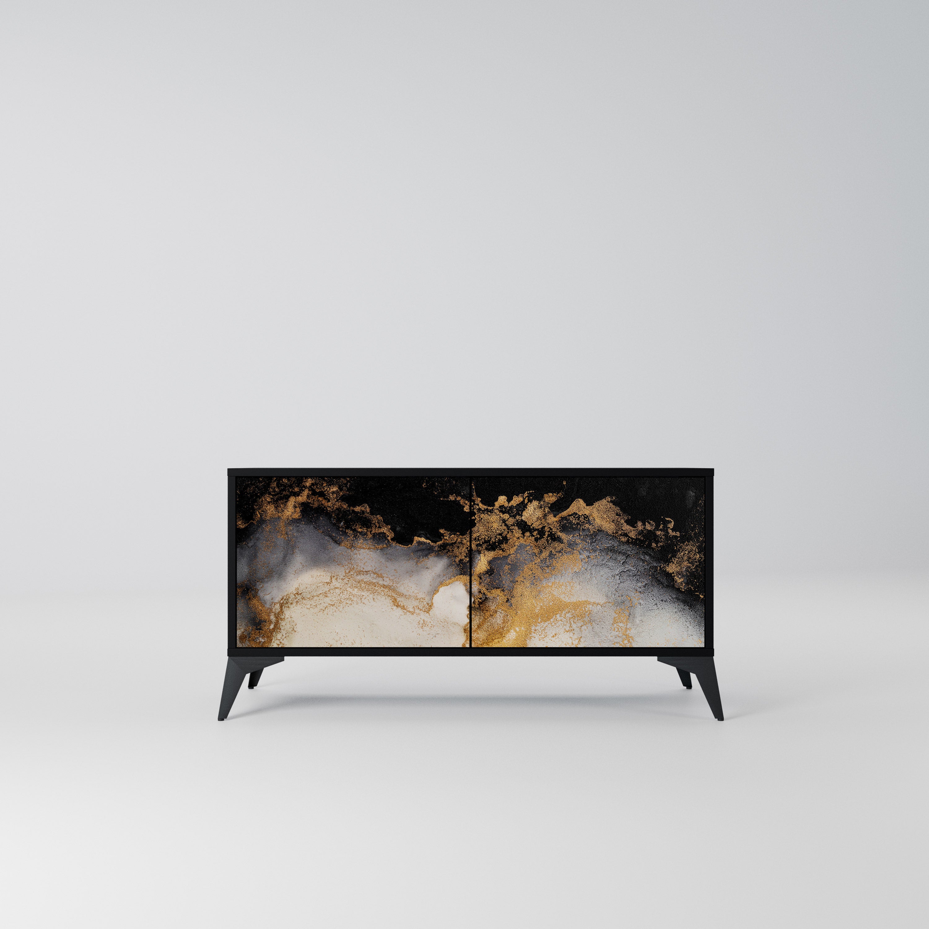 MARBLE OF TOMMORROW Kompaktowa szafka RTV 2-drzwiowa