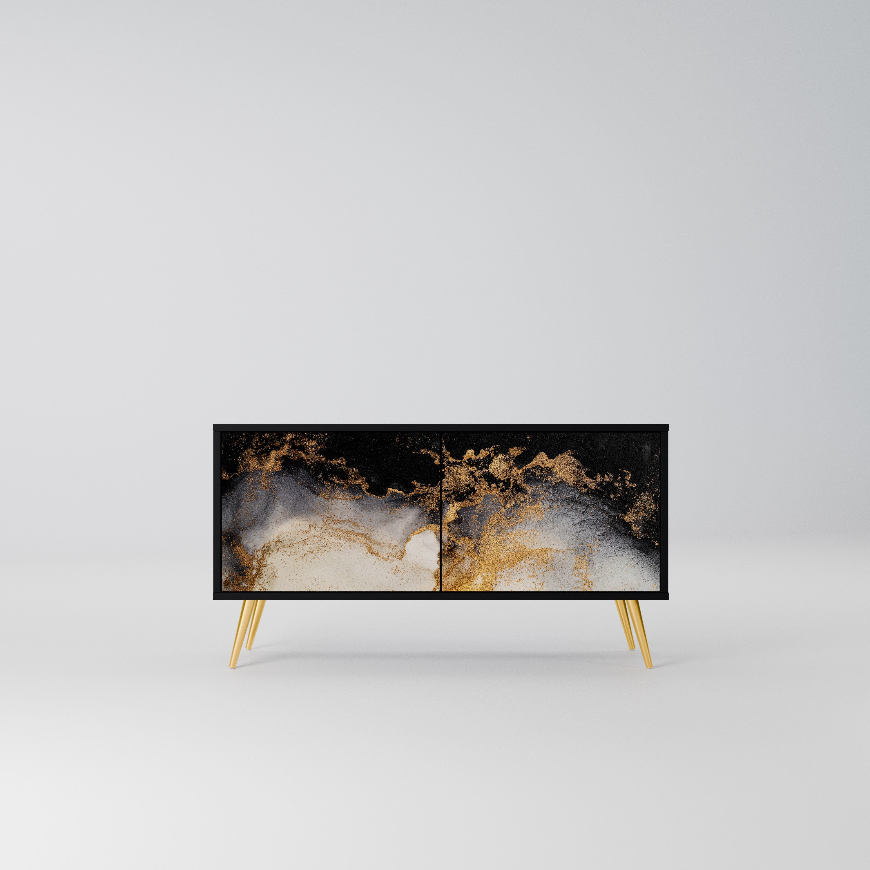 MARBLE OF TOMMORROW Kompaktowa szafka RTV 2-drzwiowa