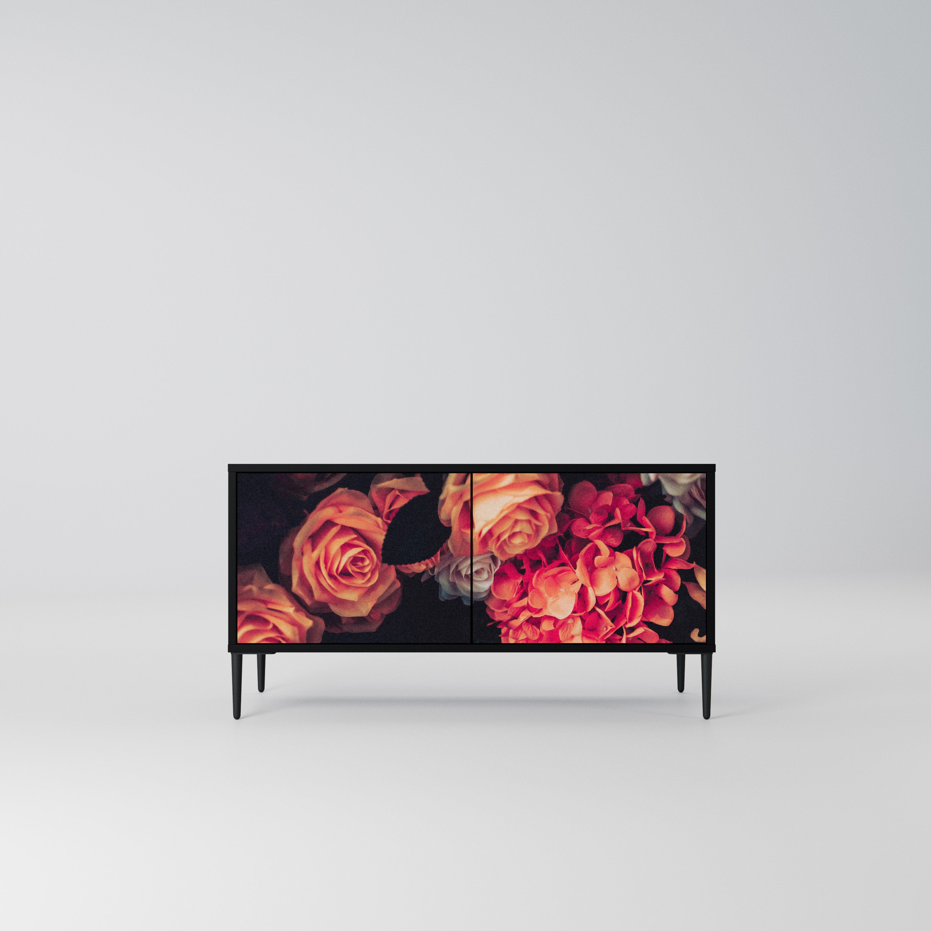 NEVERENDING BLOOM Kompaktowa szafka RTV 2-drzwiowa
