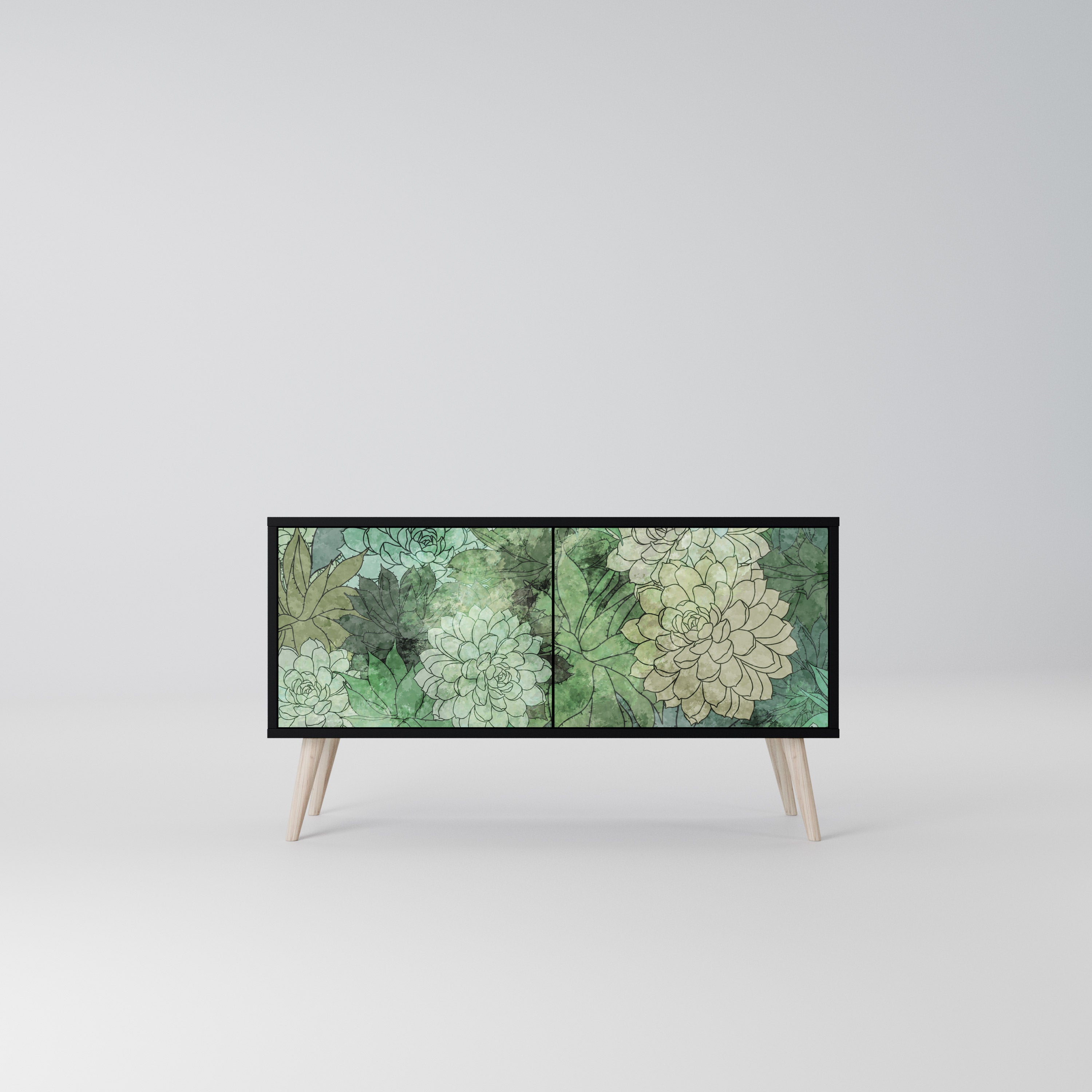 SUCCULENT CLUSTER Kompaktowa szafka RTV 2-drzwiowa