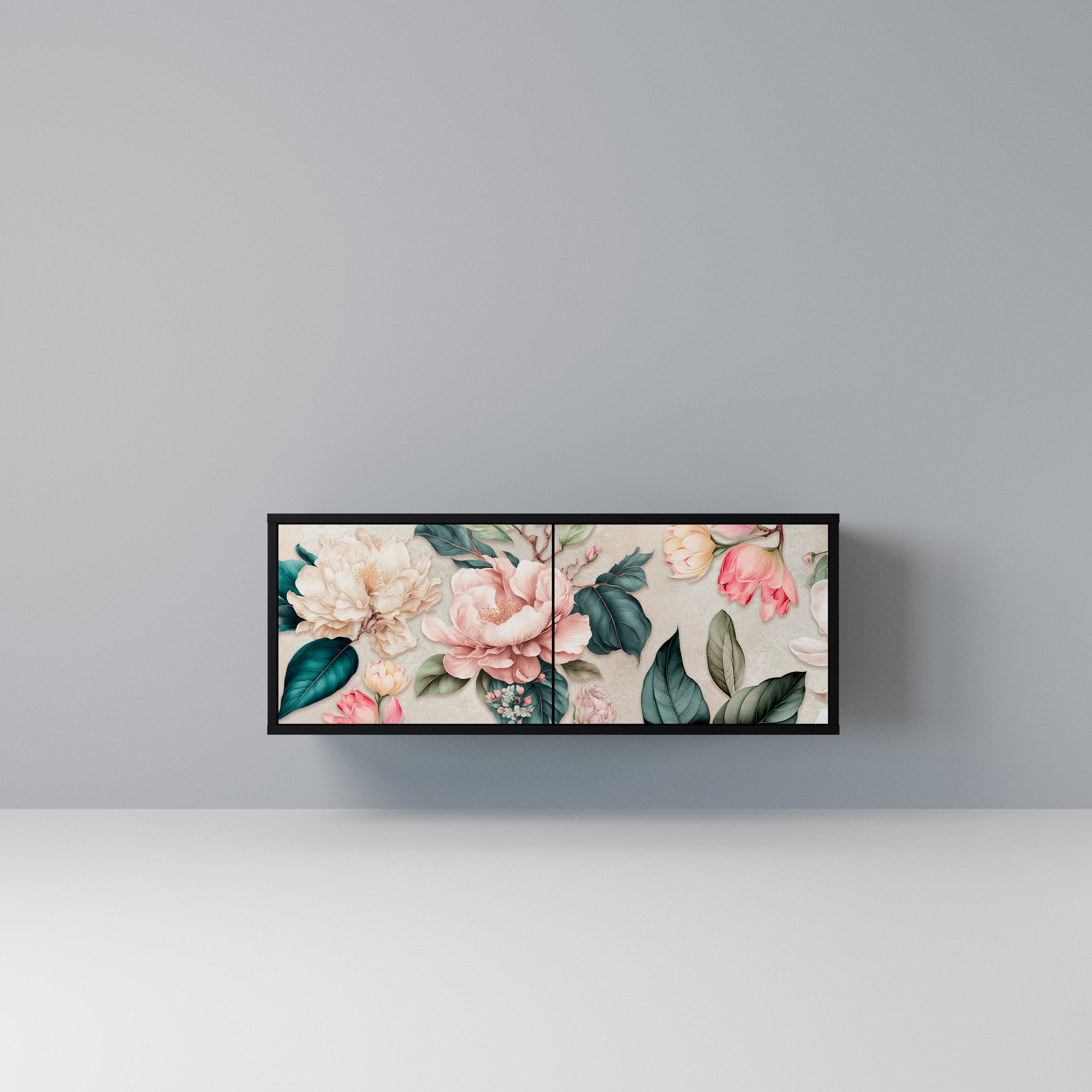 FLORAL GRACE Kompaktowa szafka RTV 2-drzwiowa