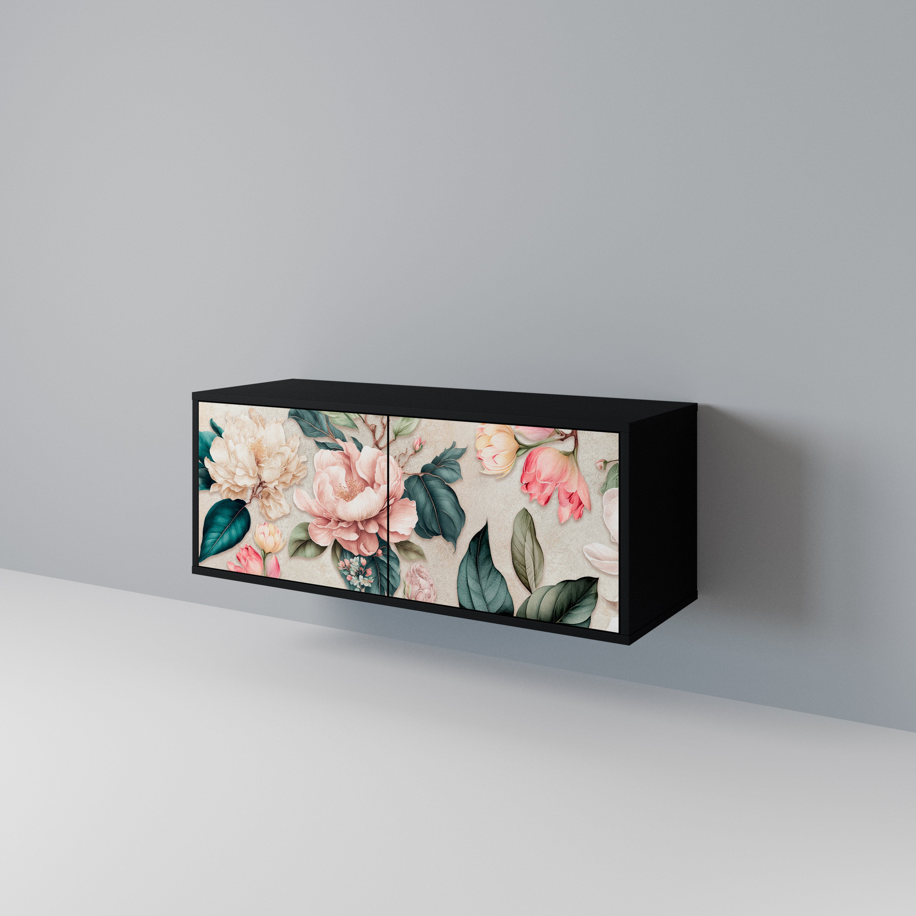 FLORAL GRACE Kompaktowa szafka RTV 2-drzwiowa