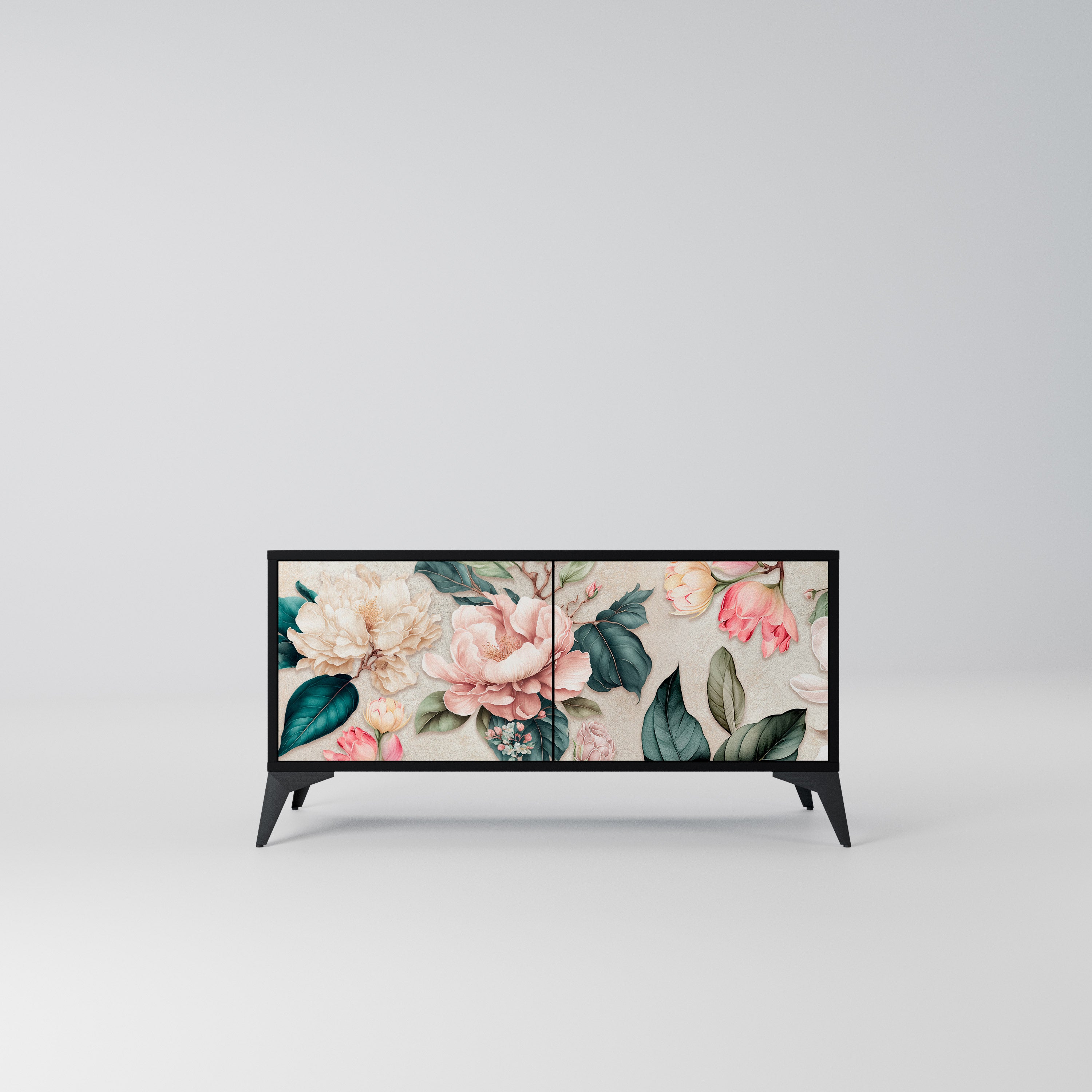 FLORAL GRACE Kompaktowa szafka RTV 2-drzwiowa