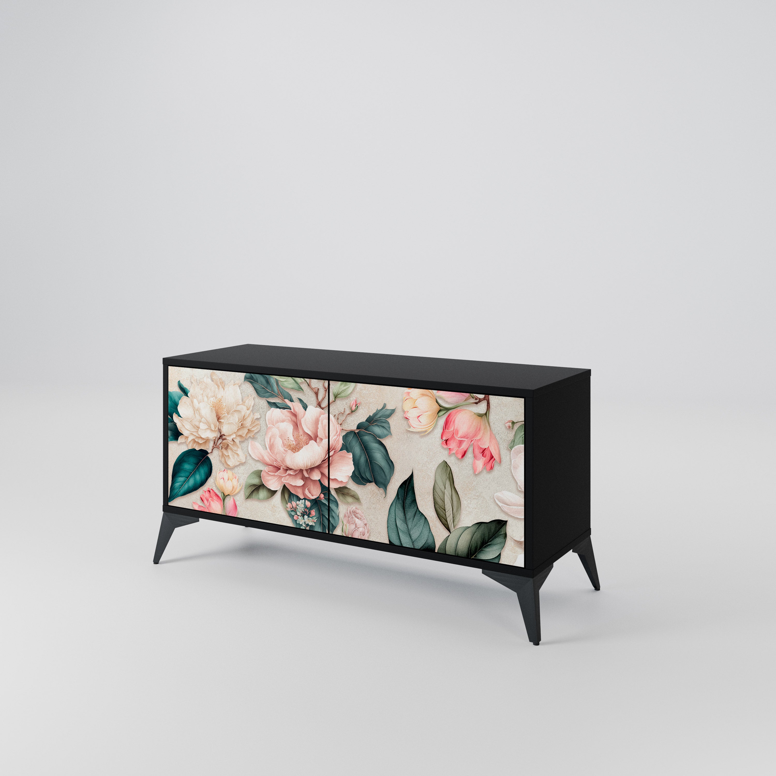 FLORAL GRACE Kompaktowa szafka RTV 2-drzwiowa