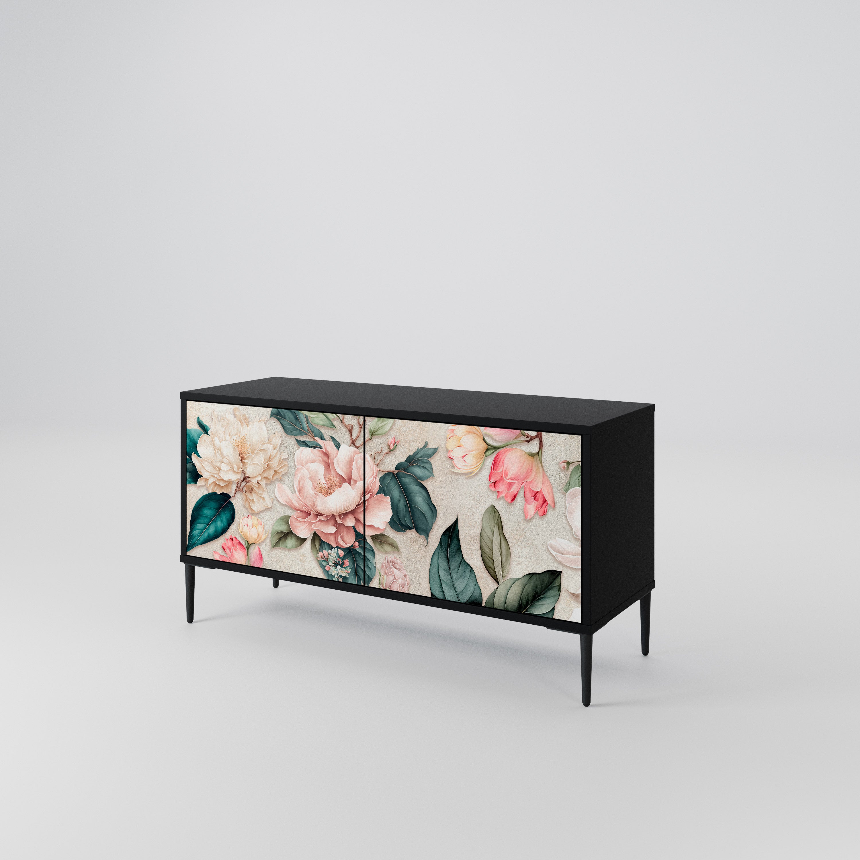 FLORAL GRACE Kompaktowa szafka RTV 2-drzwiowa