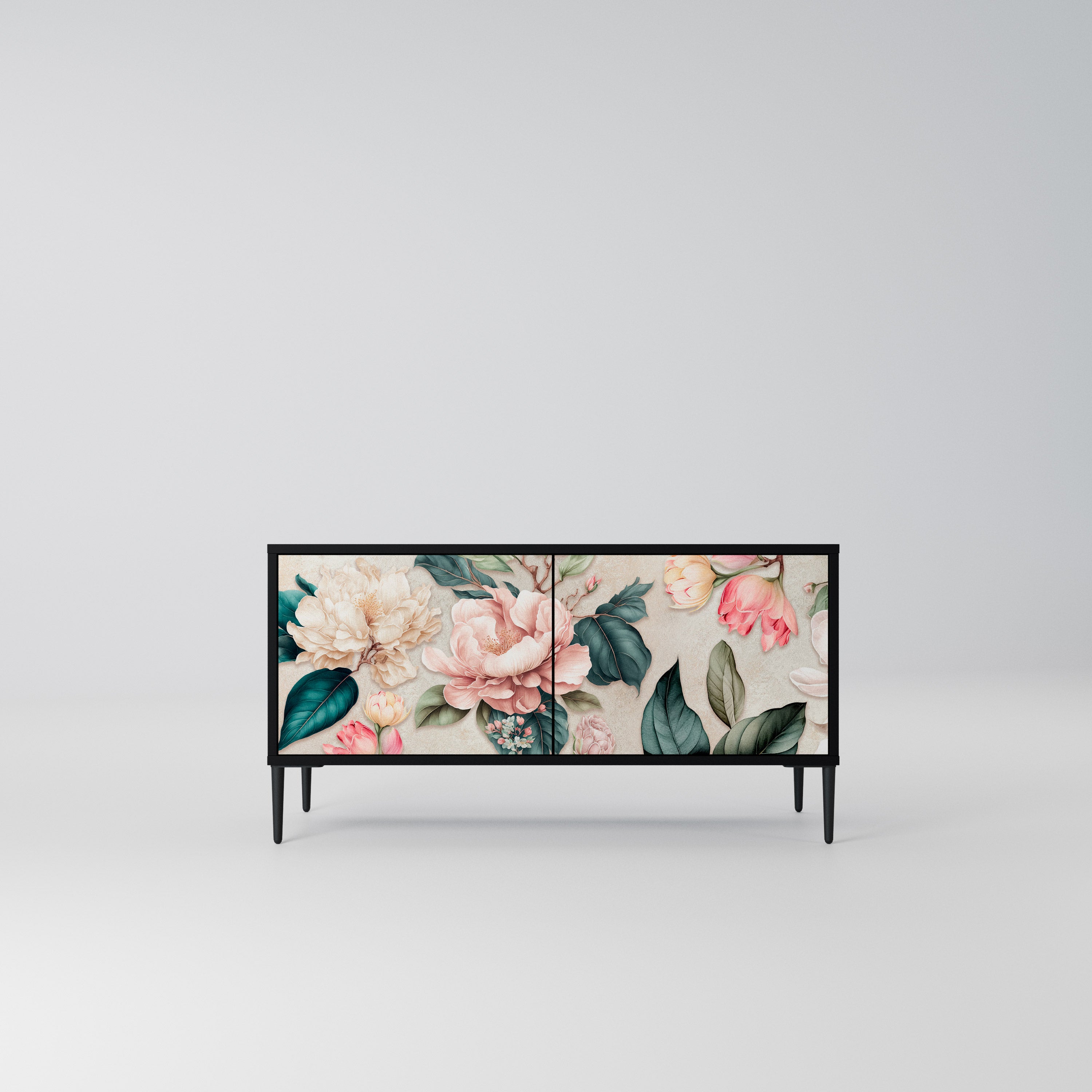 FLORAL GRACE Kompaktowa szafka RTV 2-drzwiowa