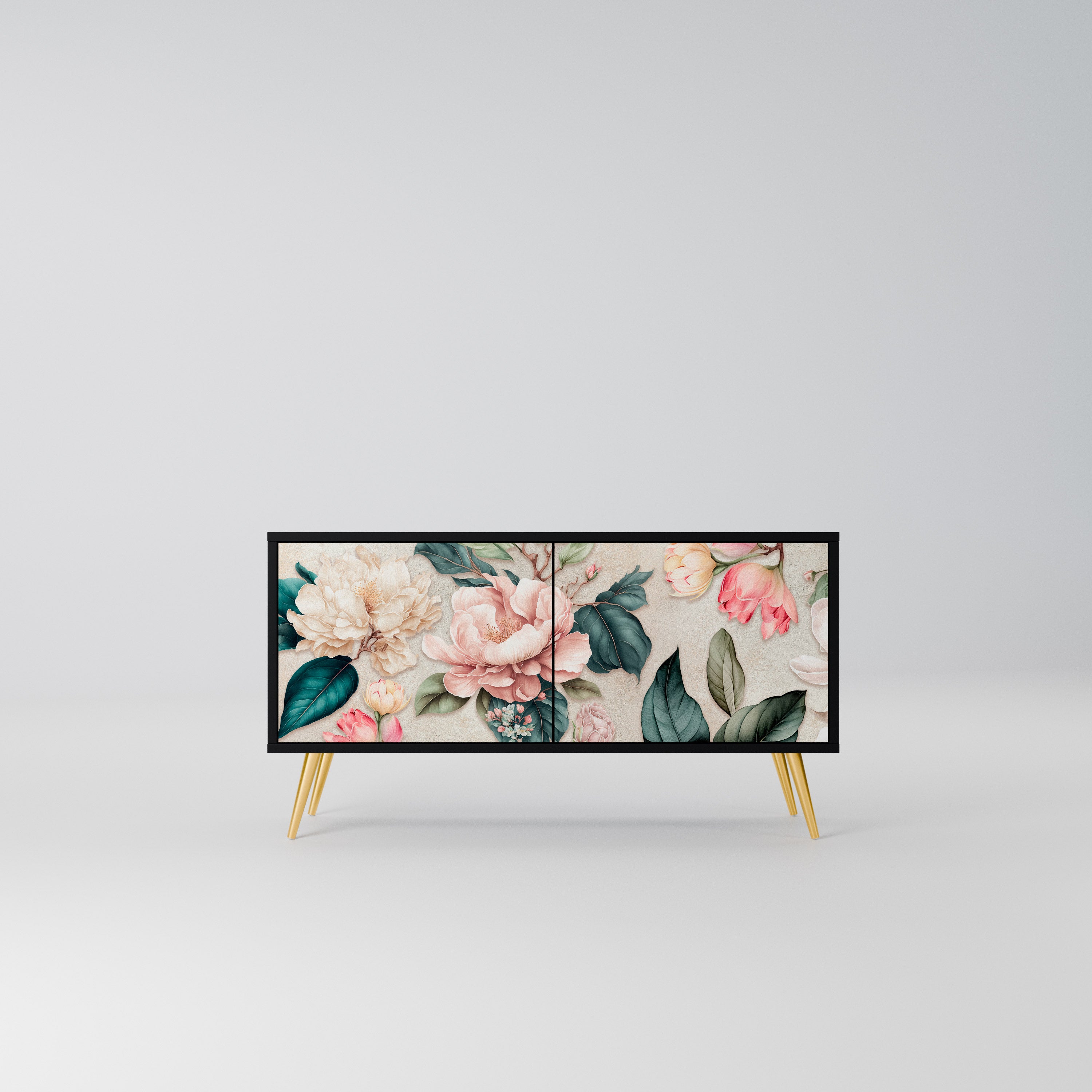 FLORAL GRACE Kompaktowa szafka RTV 2-drzwiowa