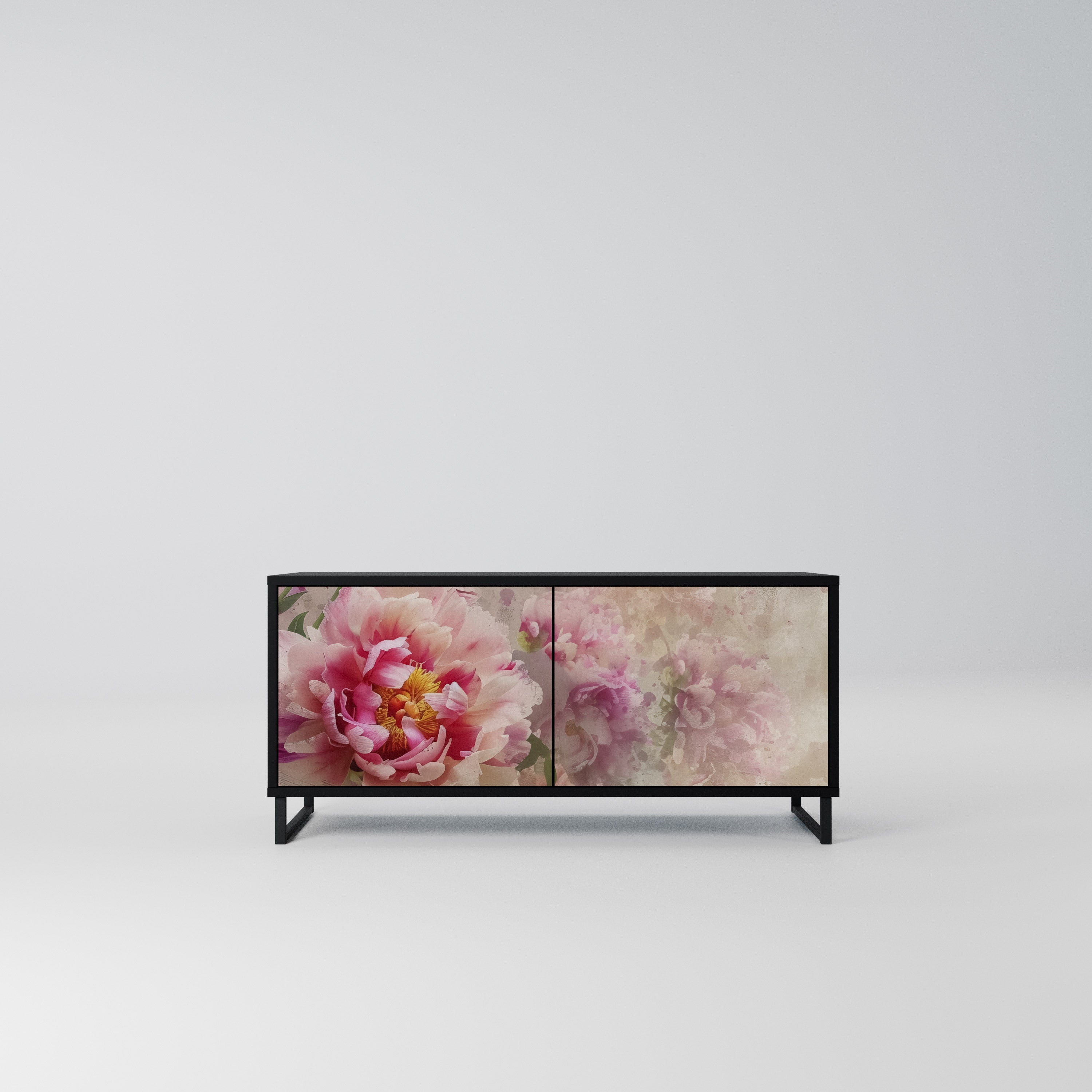 PEONY WHISPER Kompaktowa szafka RTV 2-drzwiowa