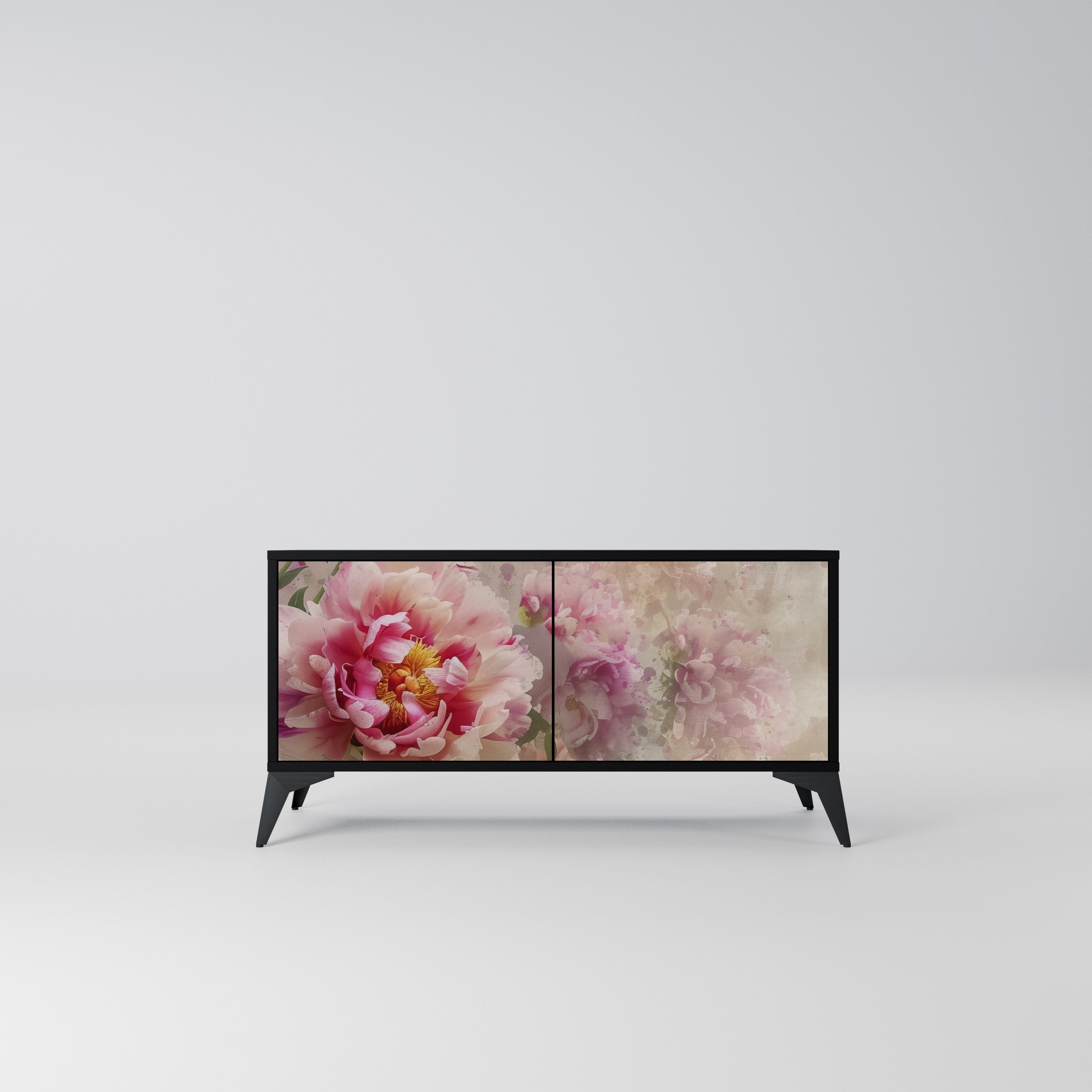PEONY WHISPER Kompaktowa szafka RTV 2-drzwiowa