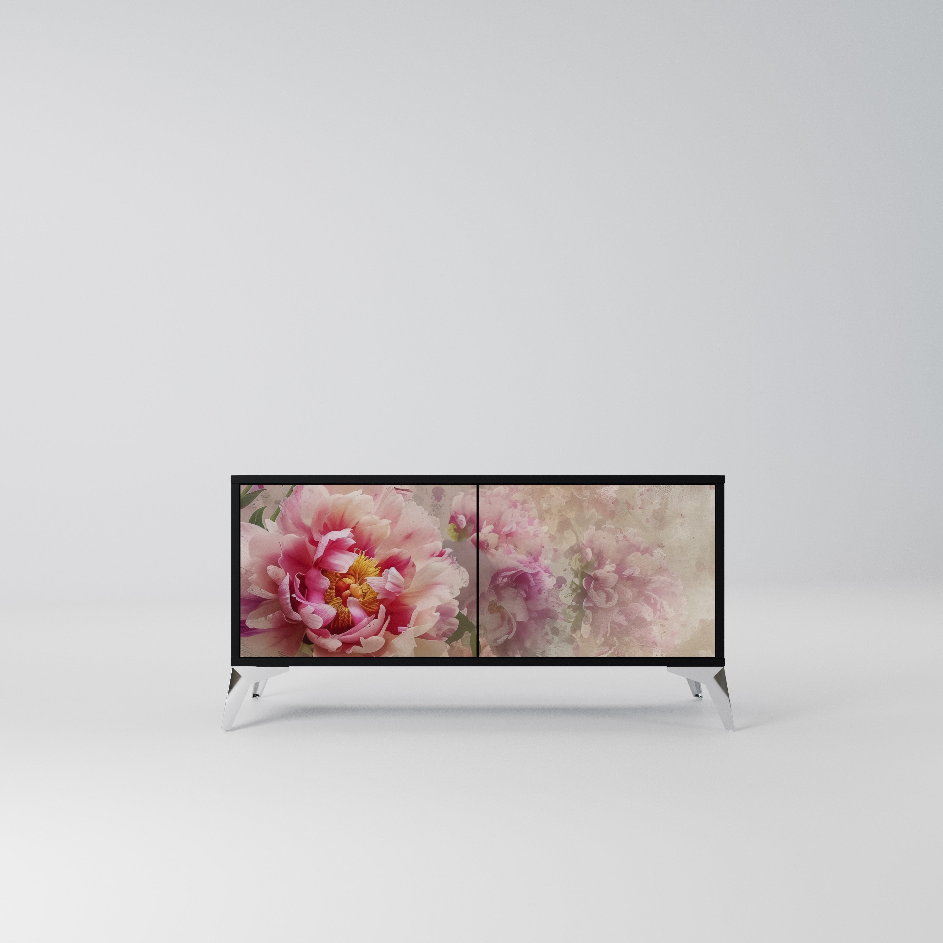 PEONY WHISPER Kompaktowa szafka RTV 2-drzwiowa
